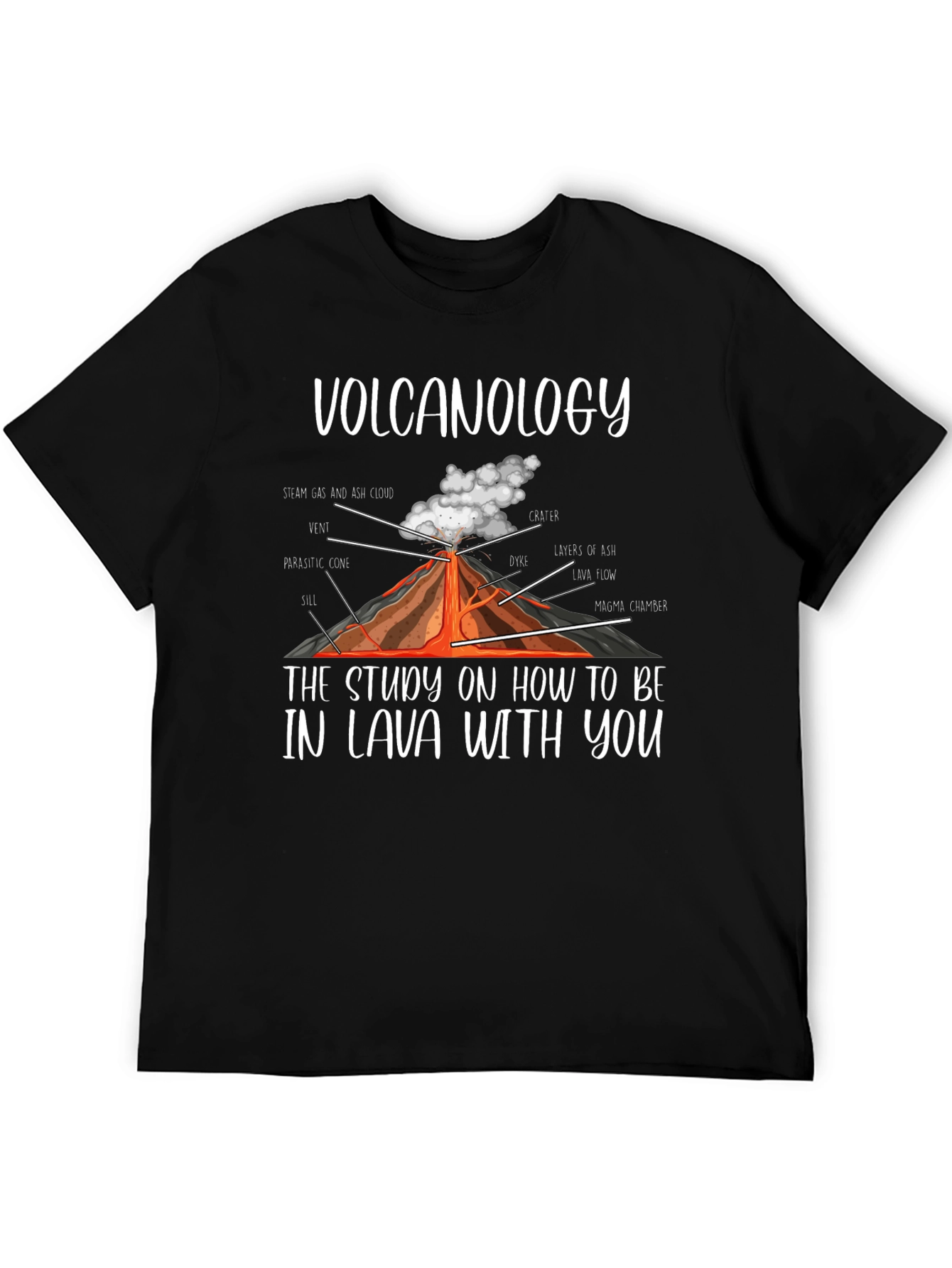 Volcanology Lava Pun T-Shirt Funny Science Tee
