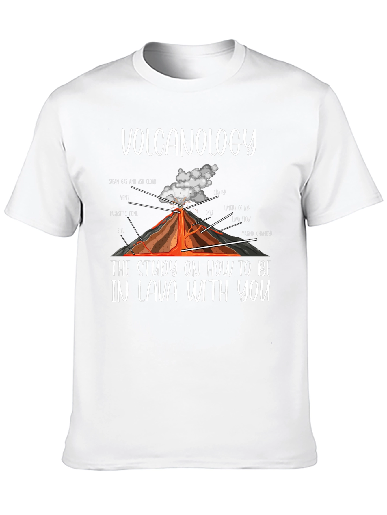 Volcanology Lava Pun T-Shirt Funny Science Tee