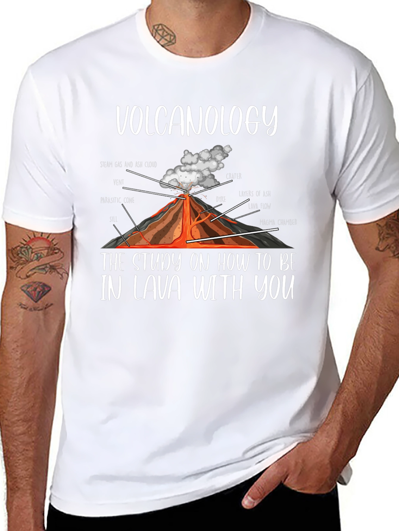 Volcanology Lava Pun T-Shirt Funny Science Tee