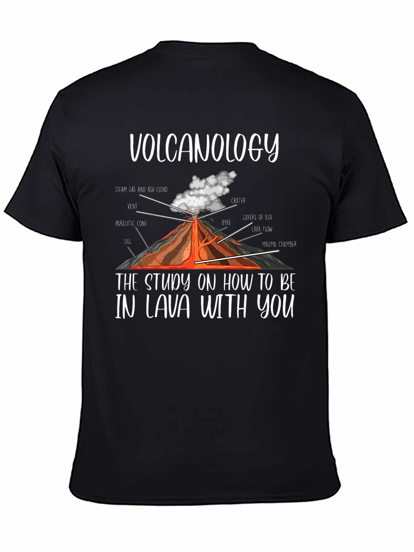 Volcanology Lava Pun T-Shirt Funny Science Tee