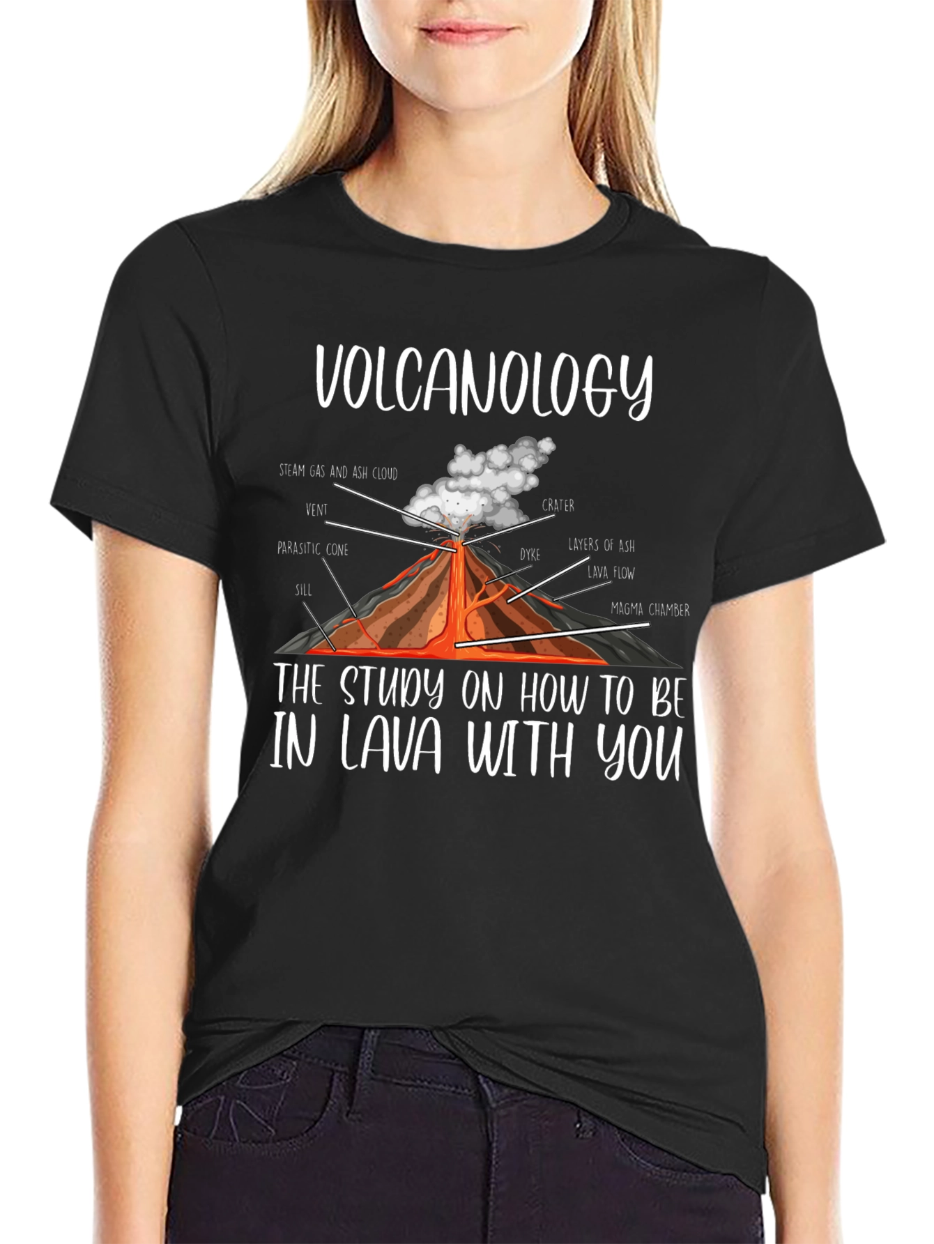 Volcanology Lava Pun T-Shirt Funny Science Tee