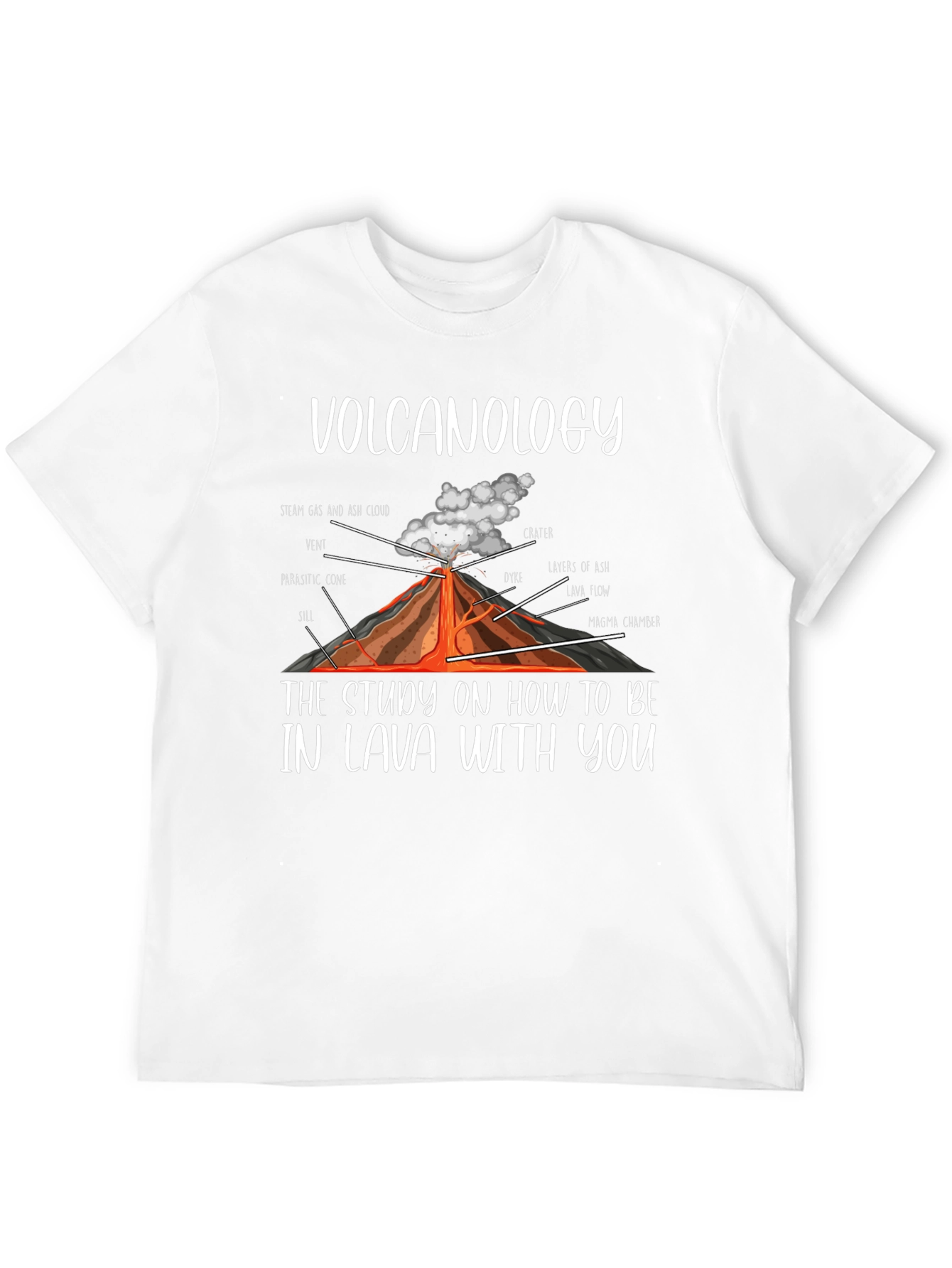 Volcanology Lava Pun T-Shirt Funny Science Tee