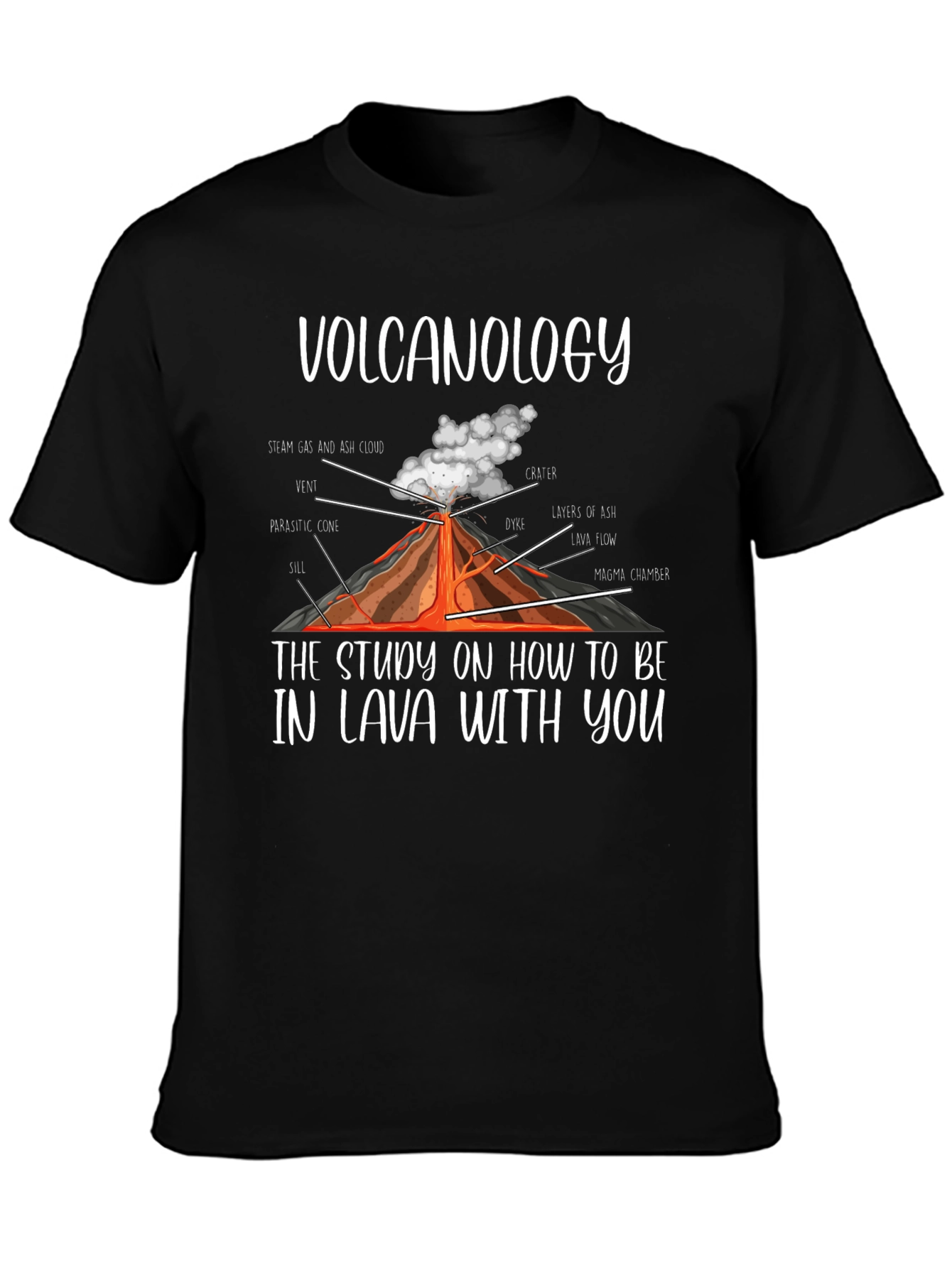 Volcanology Lava Pun T-Shirt Funny Science Tee