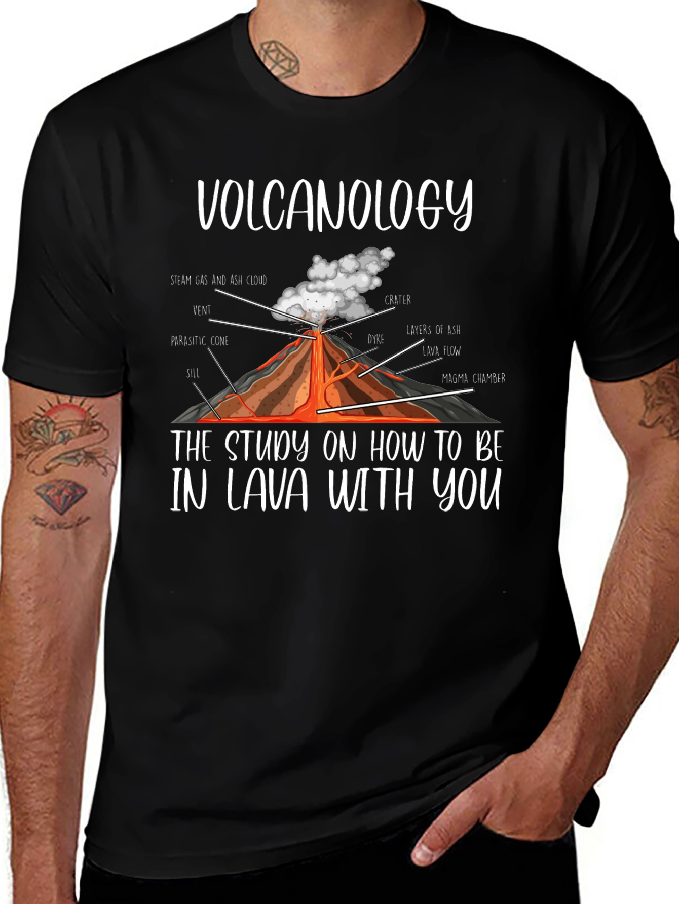 Volcanology Lava Pun T-Shirt Funny Science Tee