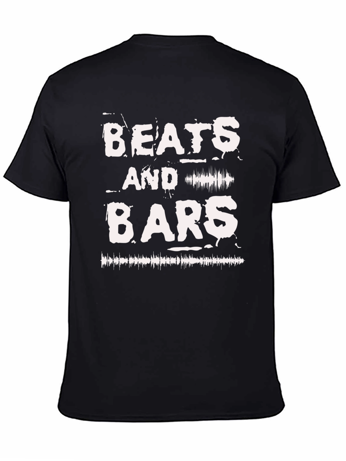 Beats and Bars Graphic T-Shirt - Black