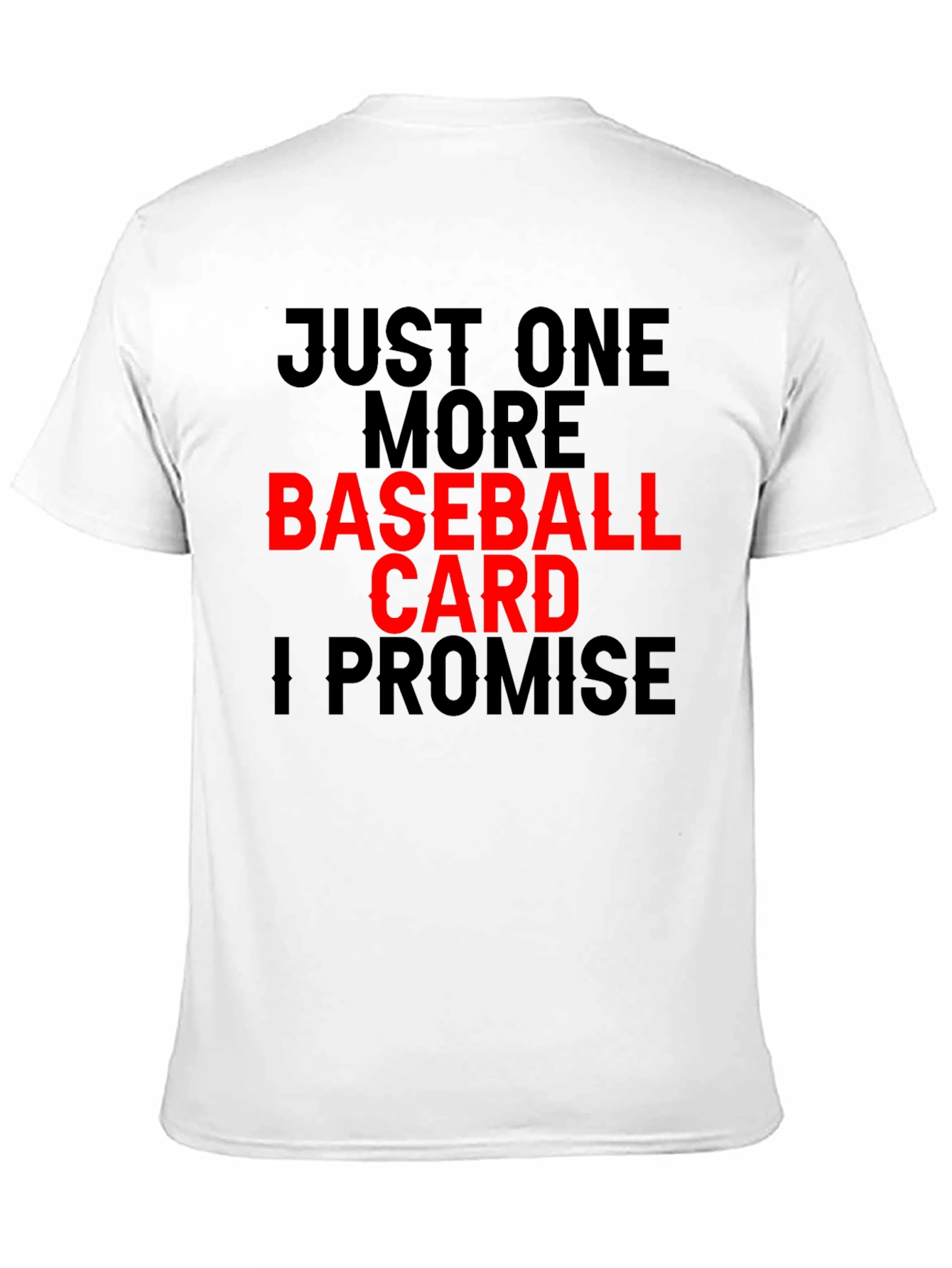 Baseball Card Obsessed Black T-Shirt