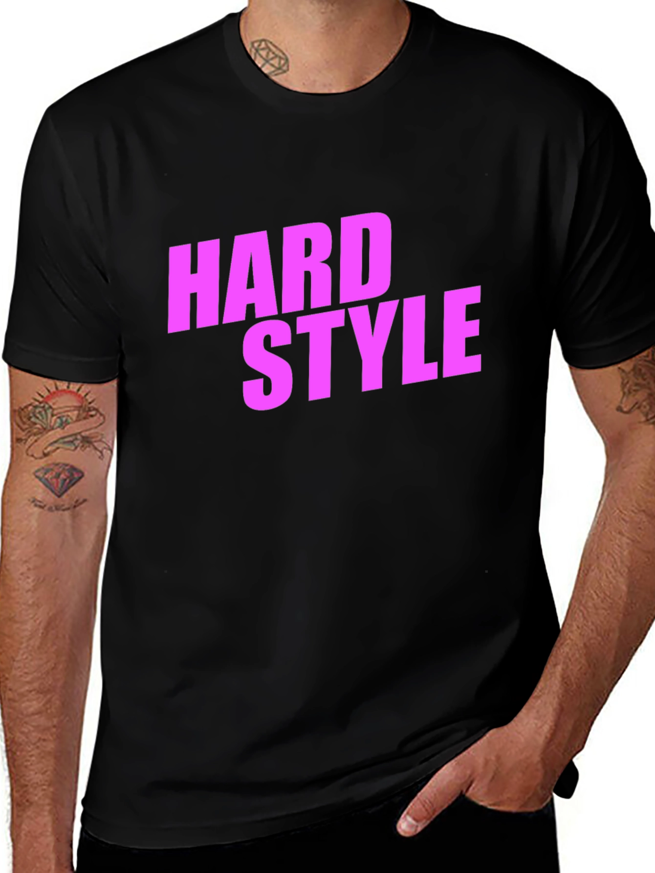 Hardstyle Graphic Tee - Black Cotton