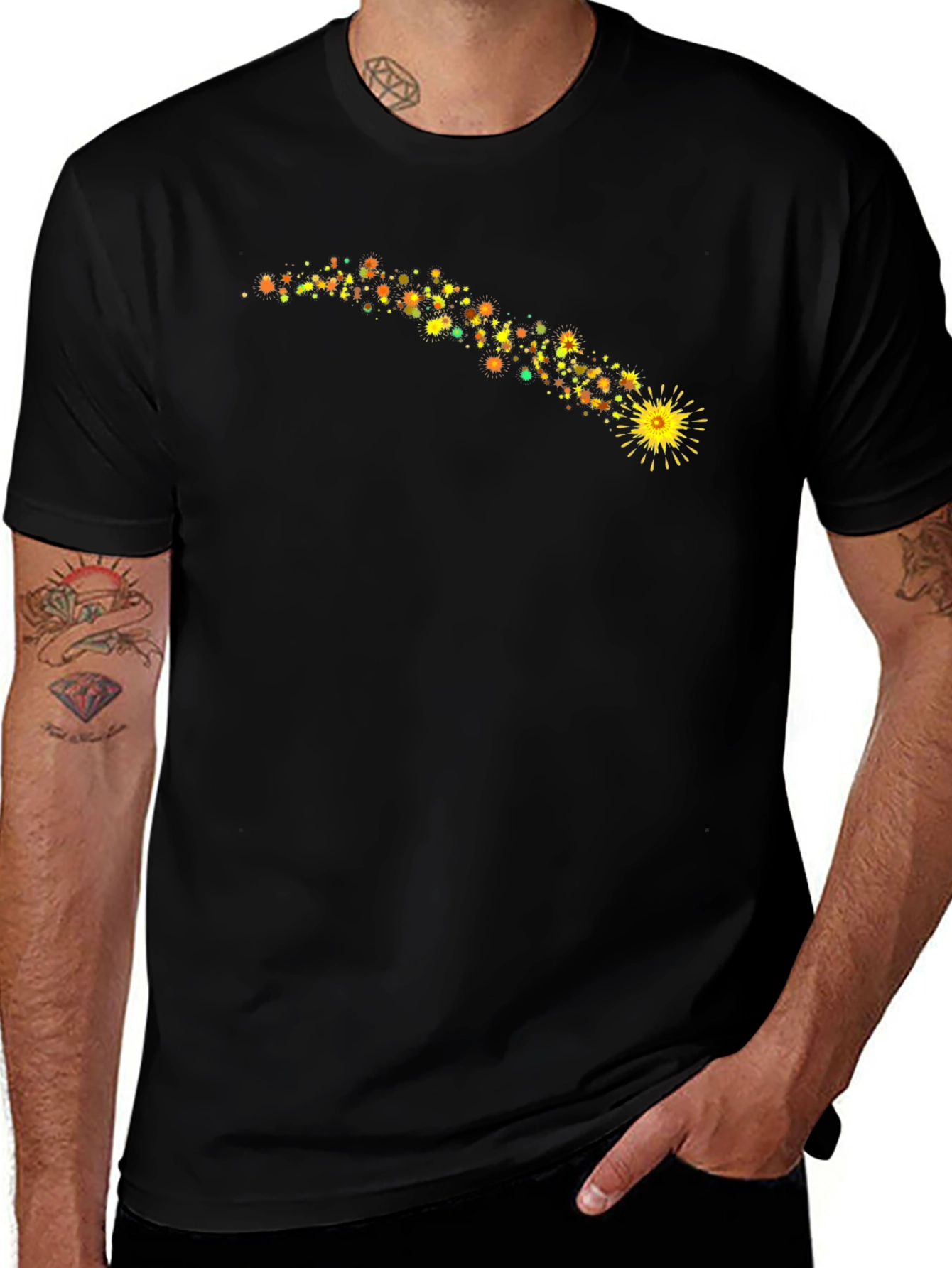 Cosmic Comet Black T-Shirt