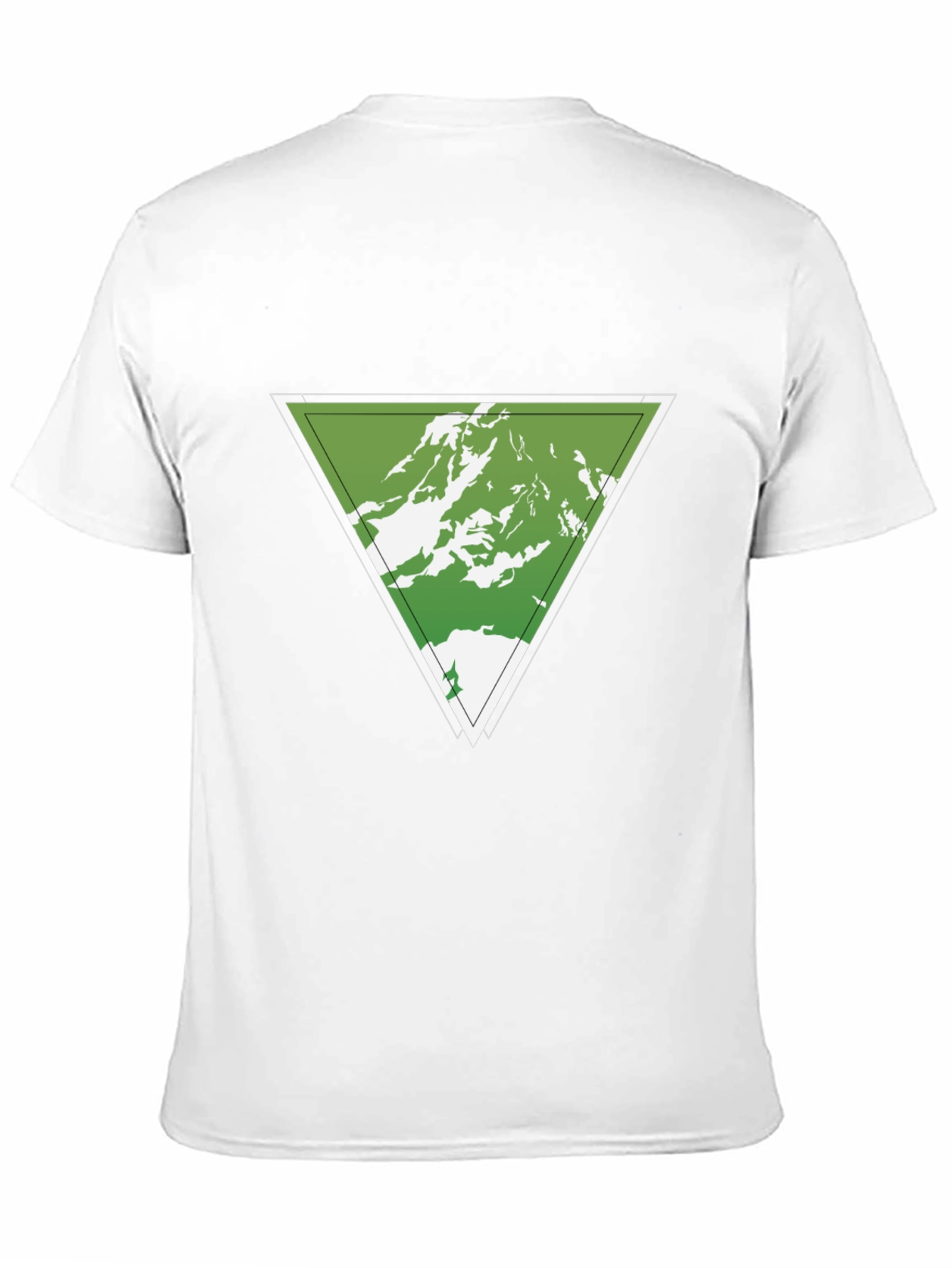 Mountain Peak Triangle Graphic Tee - Black