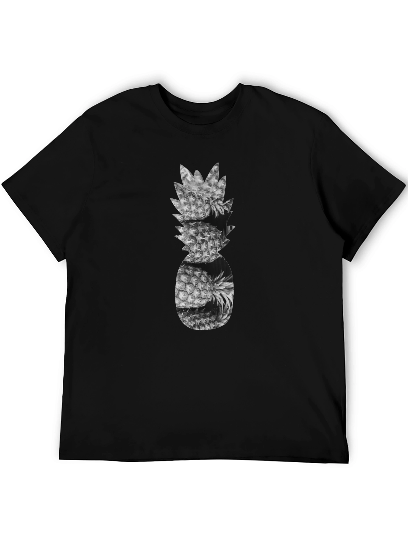 Pineapple Stack Graphic Tee - Black