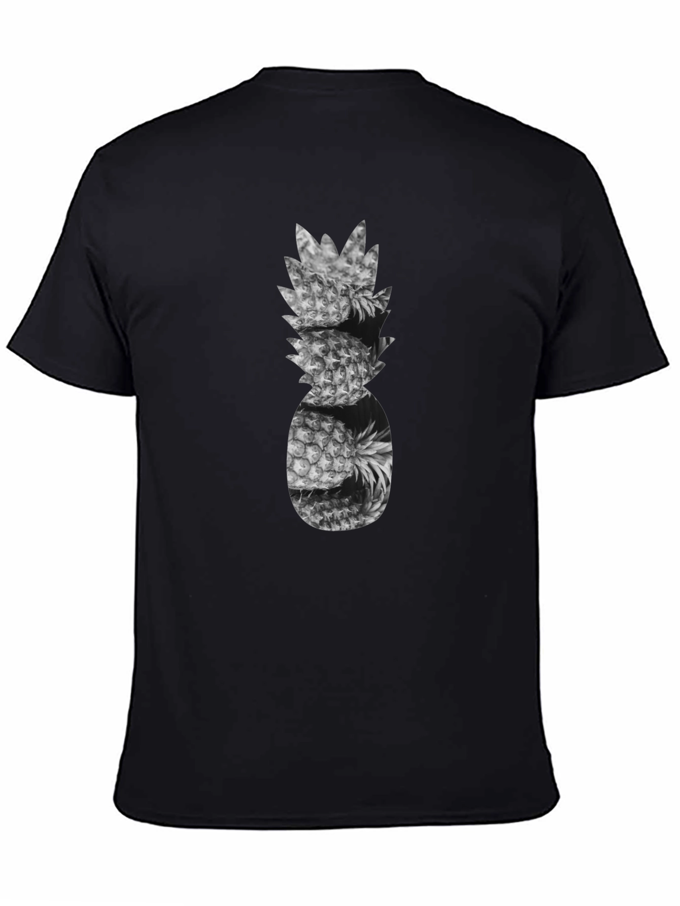 Pineapple Stack Graphic Tee - Black