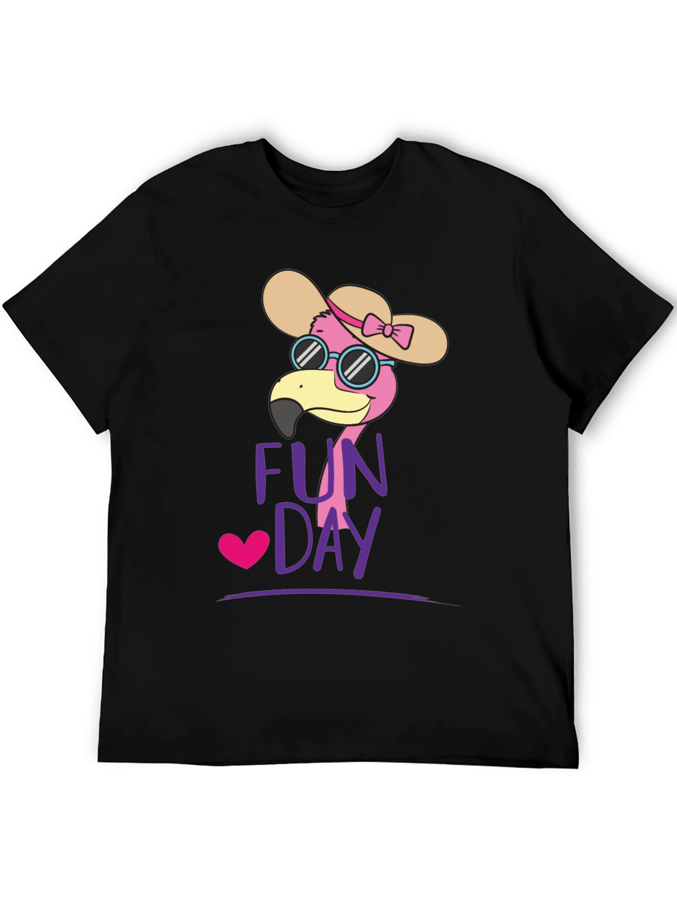 Fun Day Flamingo Graphic Tee - Casual Comfort