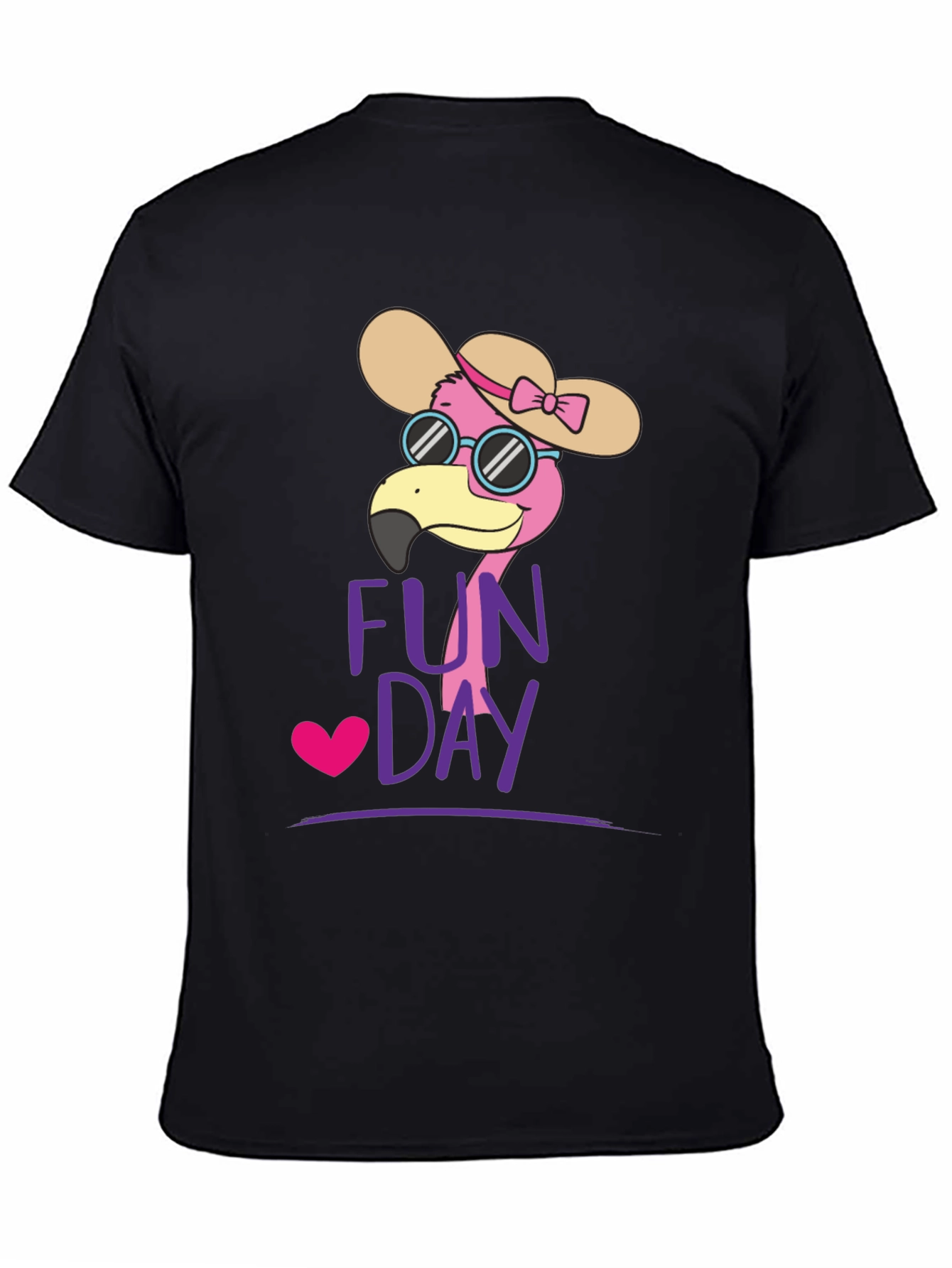 Fun Day Flamingo Graphic Tee - Casual Comfort