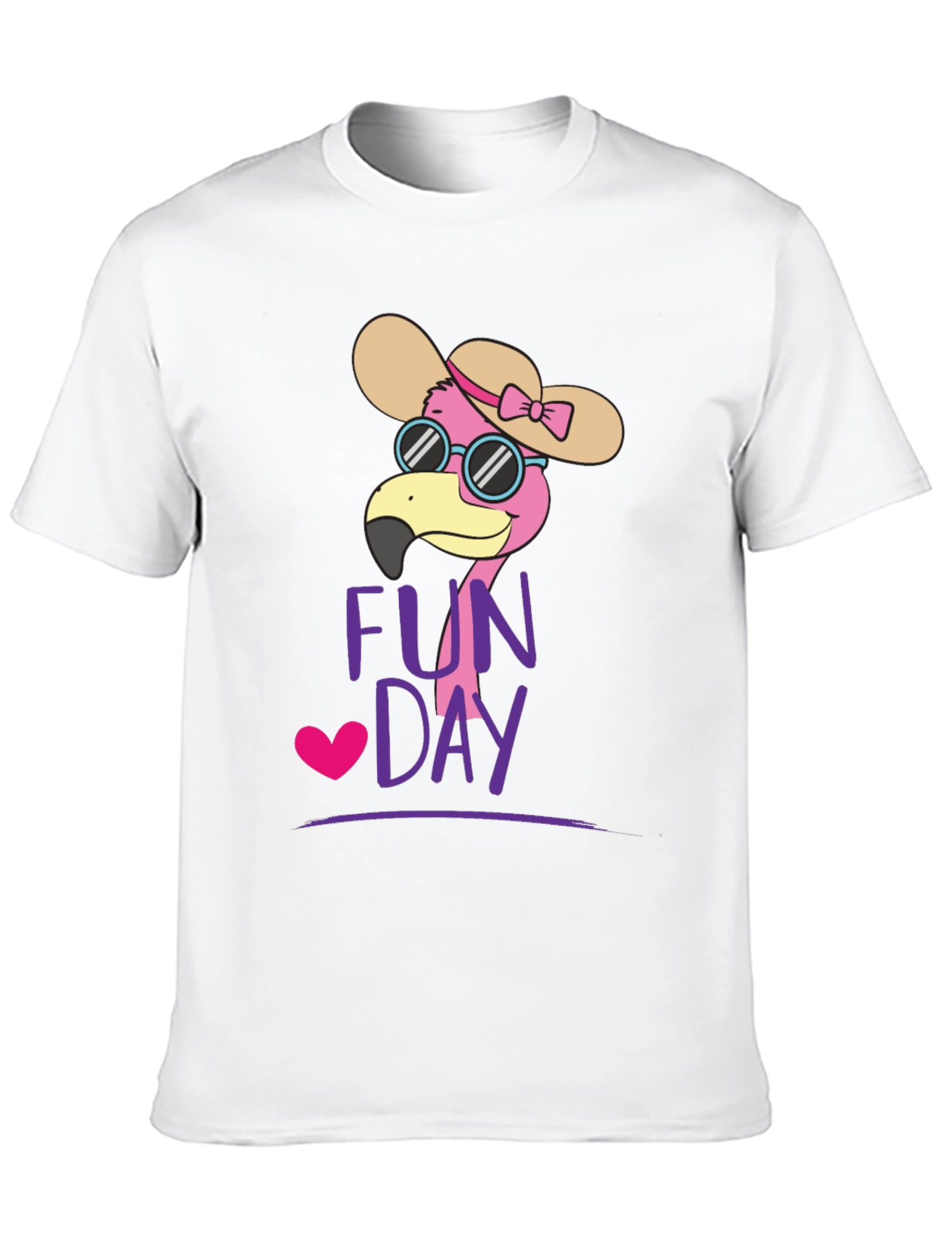 Fun Day Flamingo Graphic Tee - Casual Comfort
