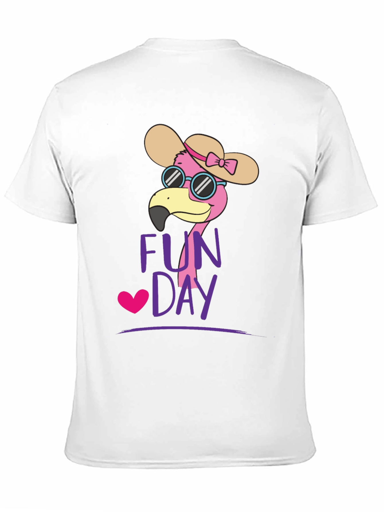 Fun Day Flamingo Graphic Tee - Casual Comfort