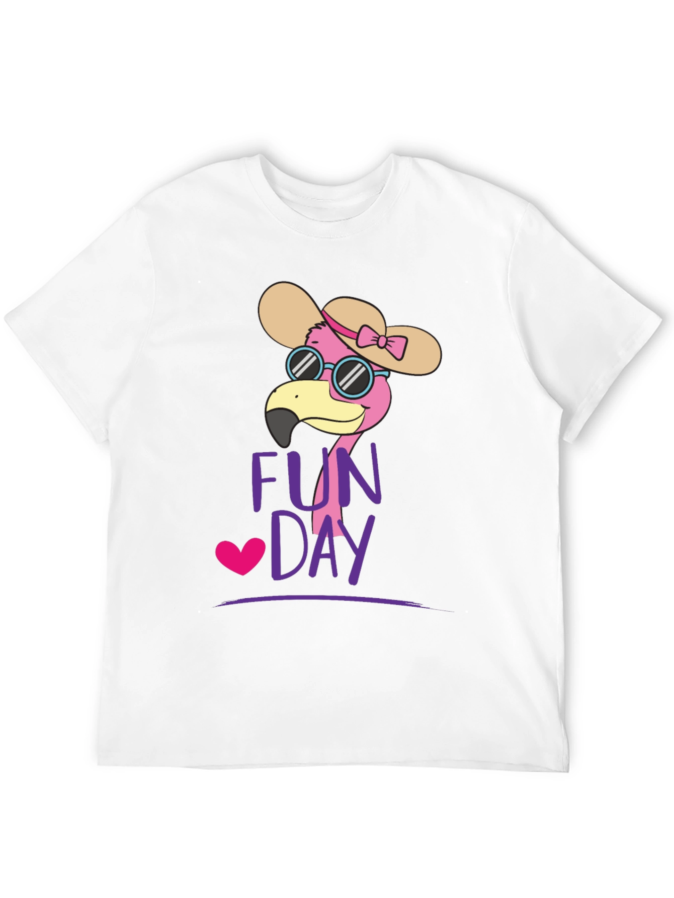 Fun Day Flamingo Graphic Tee - Casual Comfort