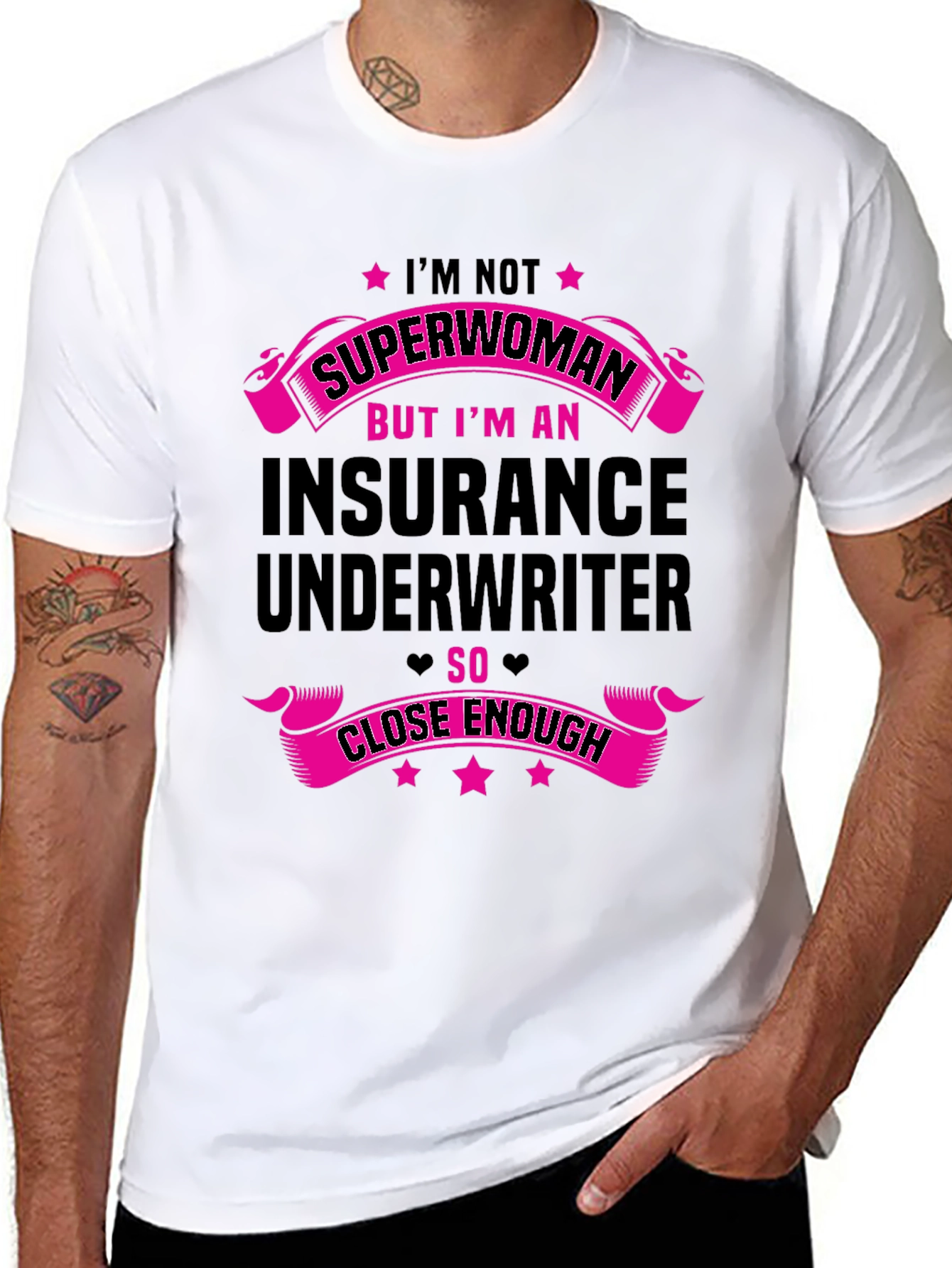 Insurance Underwriter Superwoman T-Shirt