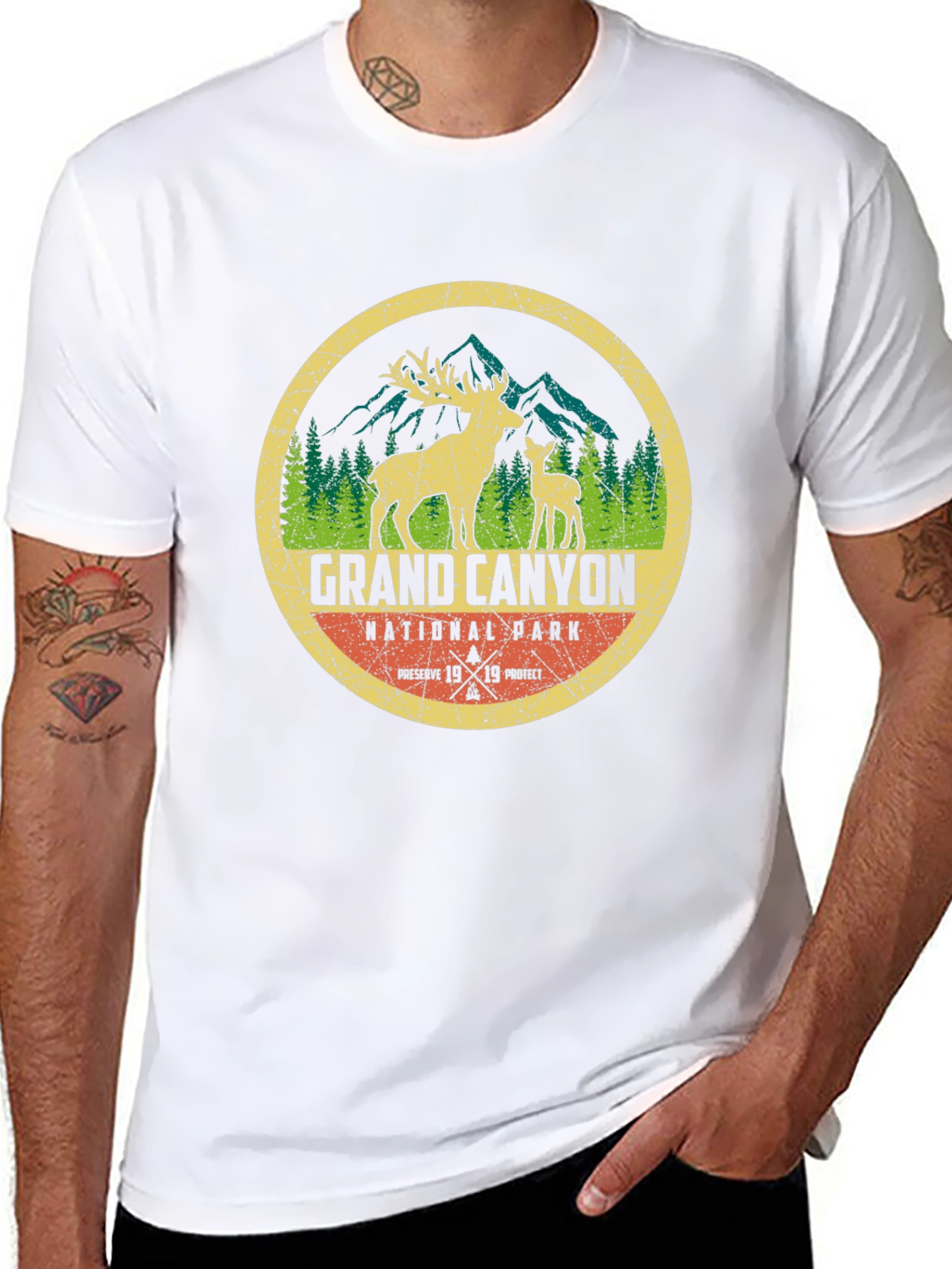 Grand Canyon National Park T-Shirt - Deer Design