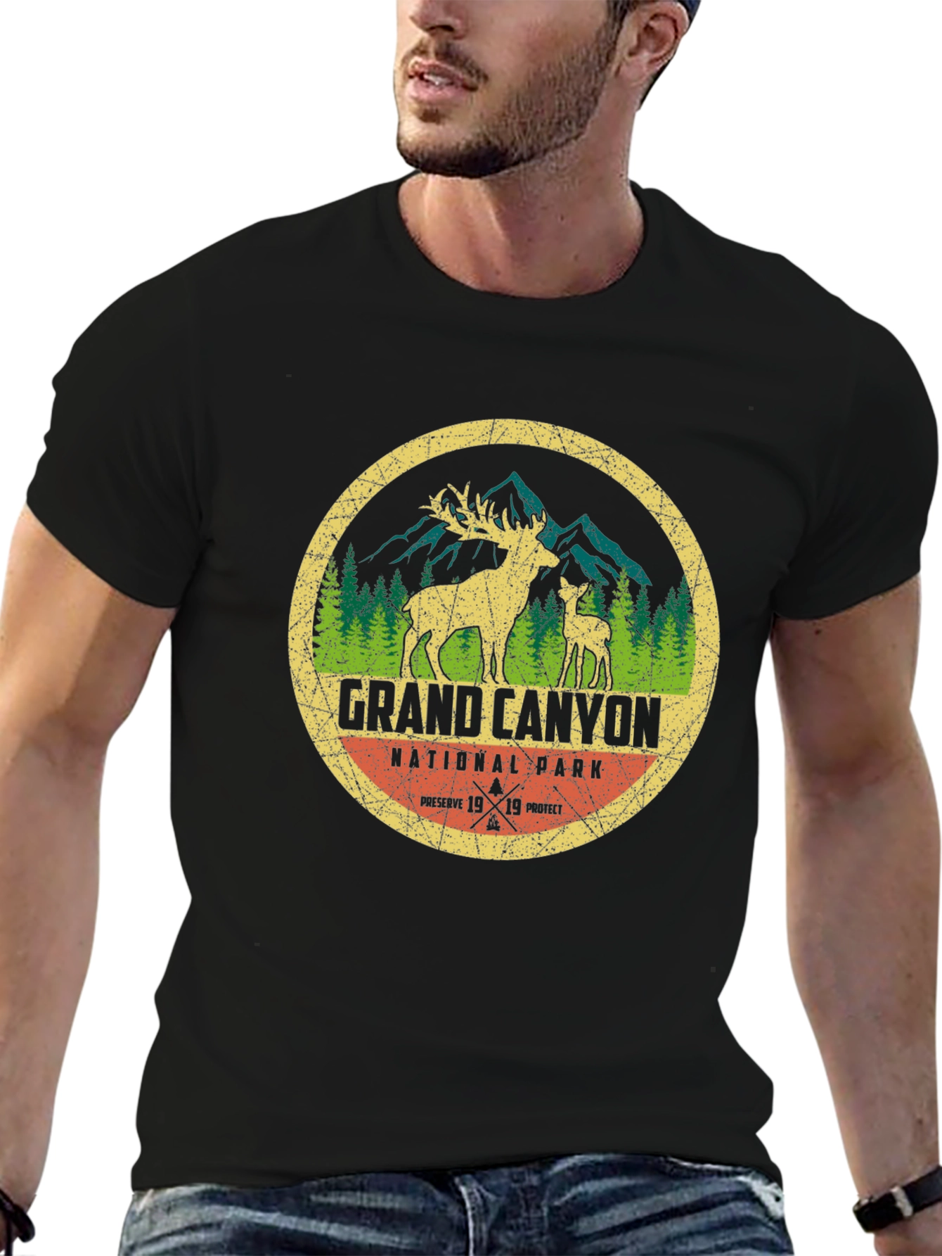 Grand Canyon National Park T-Shirt - Deer Design