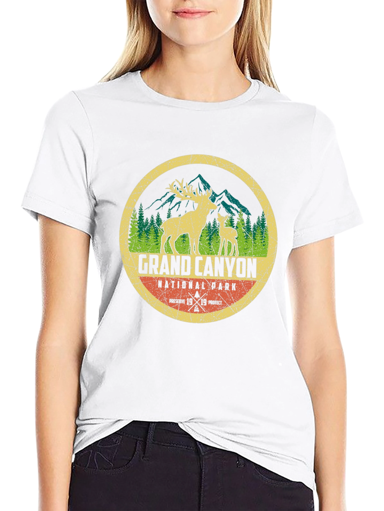 Grand Canyon National Park T-Shirt - Deer Design