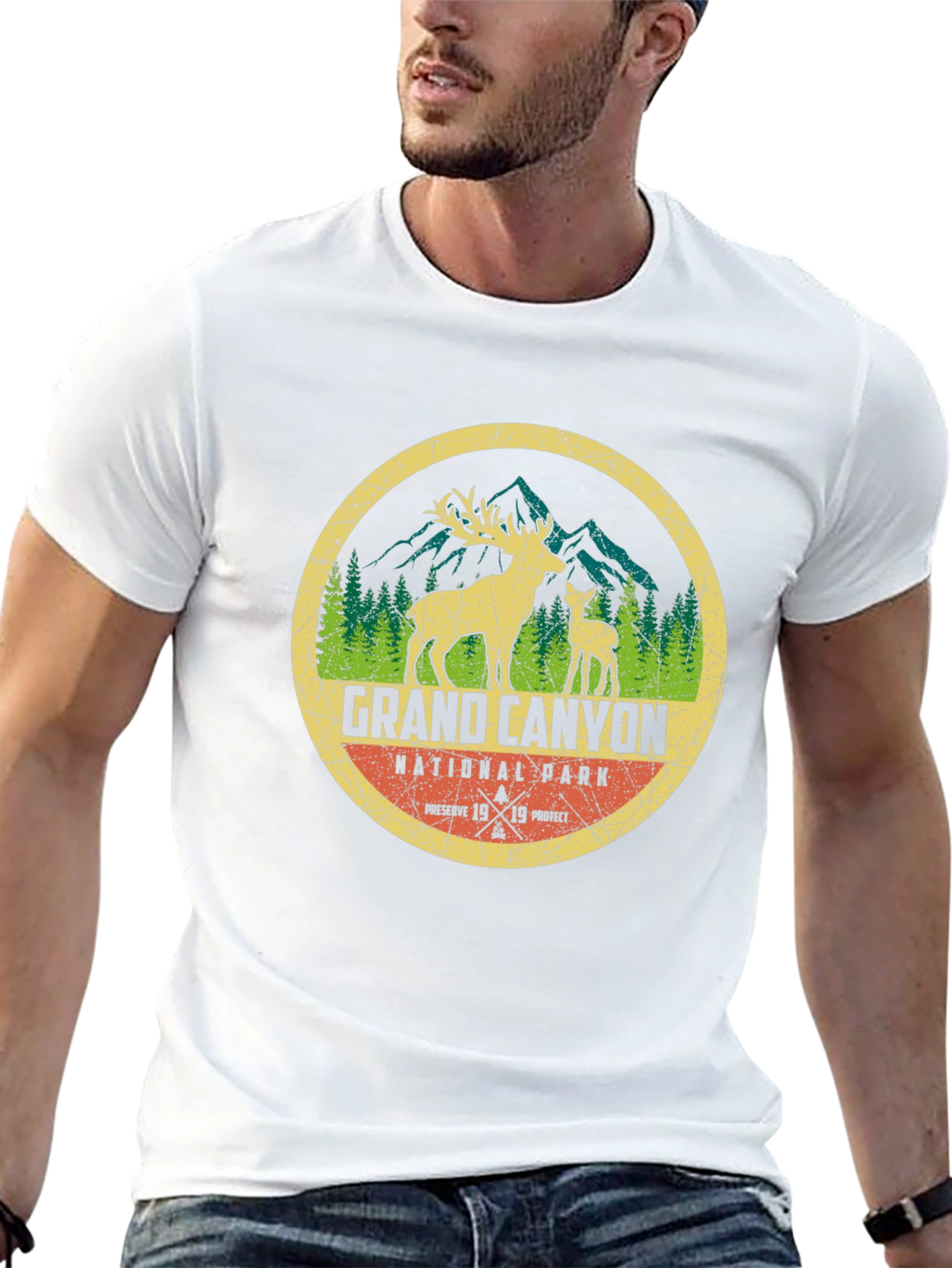 Grand Canyon National Park T-Shirt - Deer Design