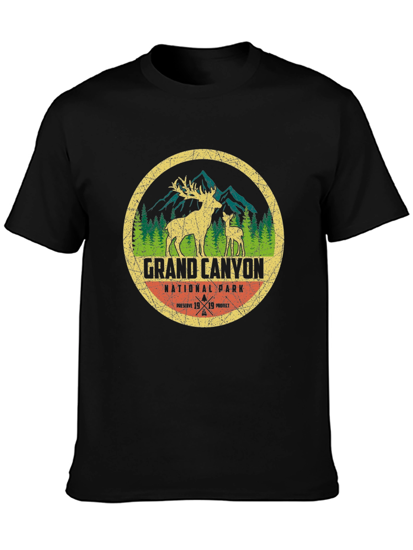Grand Canyon National Park T-Shirt - Deer Design
