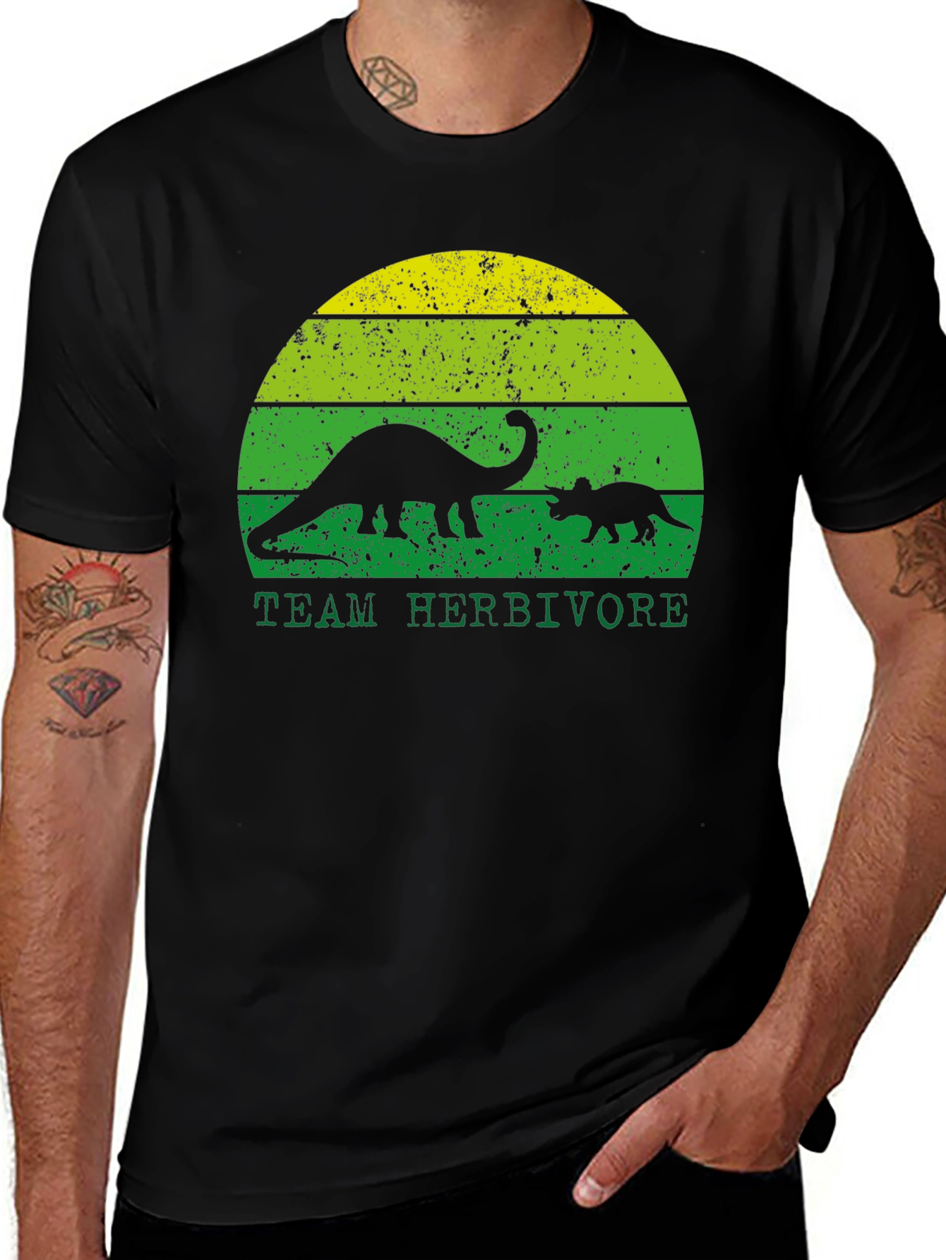 Team Herbivore T-Shirt - Dinosaur Graphic Tee