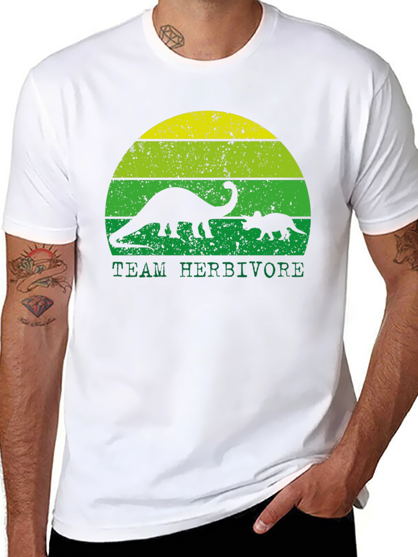 Team Herbivore T-Shirt - Dinosaur Graphic Tee