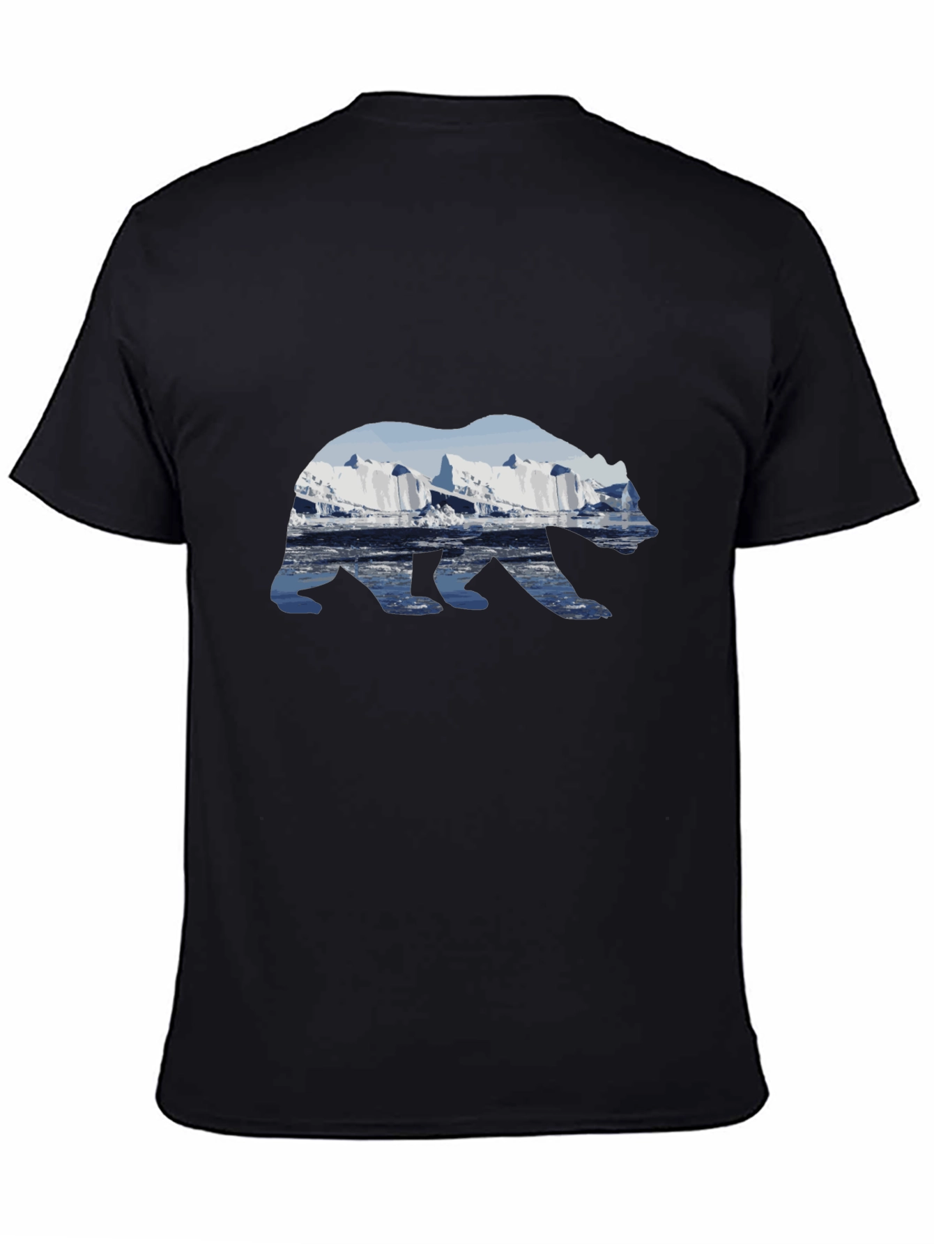 Arctic Bear Graphic T-Shirt - Black