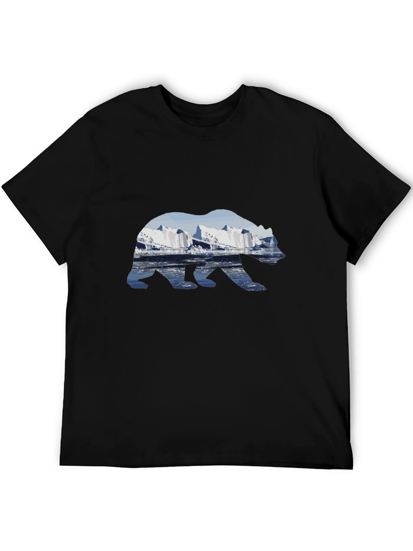 Arctic Bear Graphic T-Shirt - Black