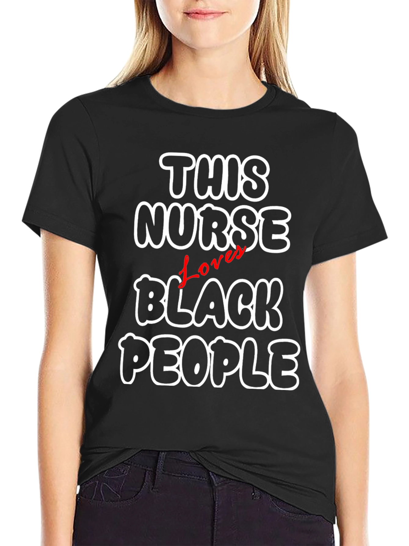 This Nurse Loves Black People T-Shirt