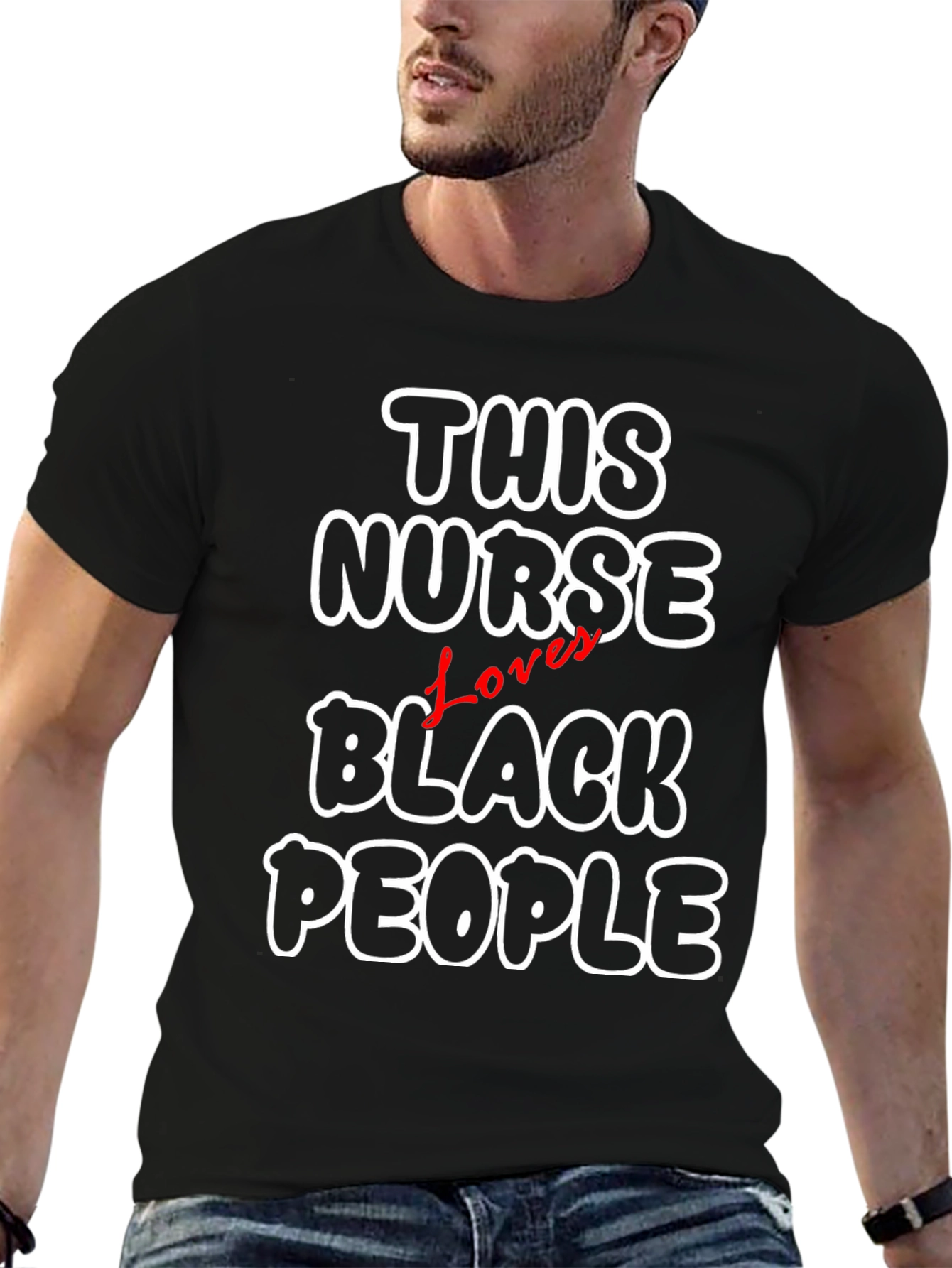 This Nurse Loves Black People T-Shirt
