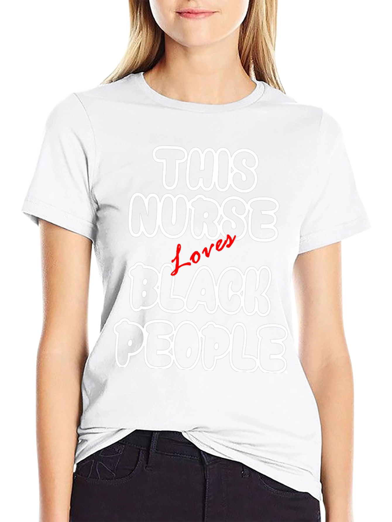 This Nurse Loves Black People T-Shirt