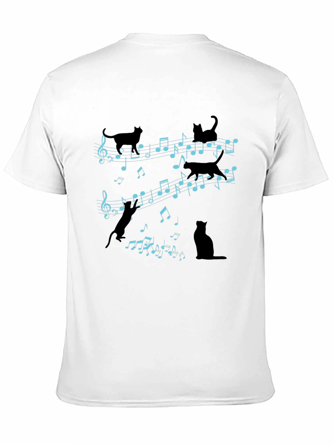 Musical Cats T-Shirt - Novelty Music Lover Tee