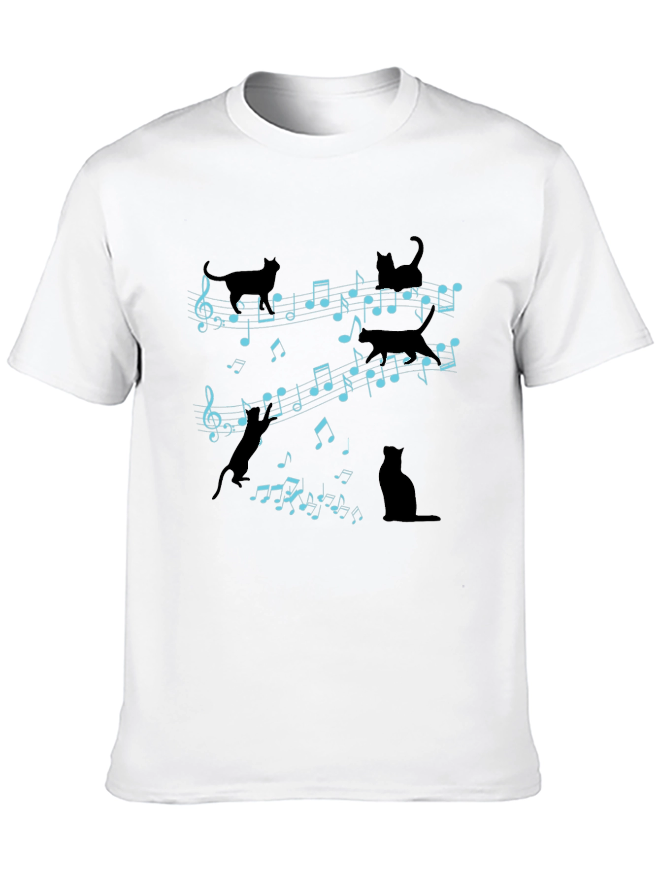 Musical Cats T-Shirt - Novelty Music Lover Tee