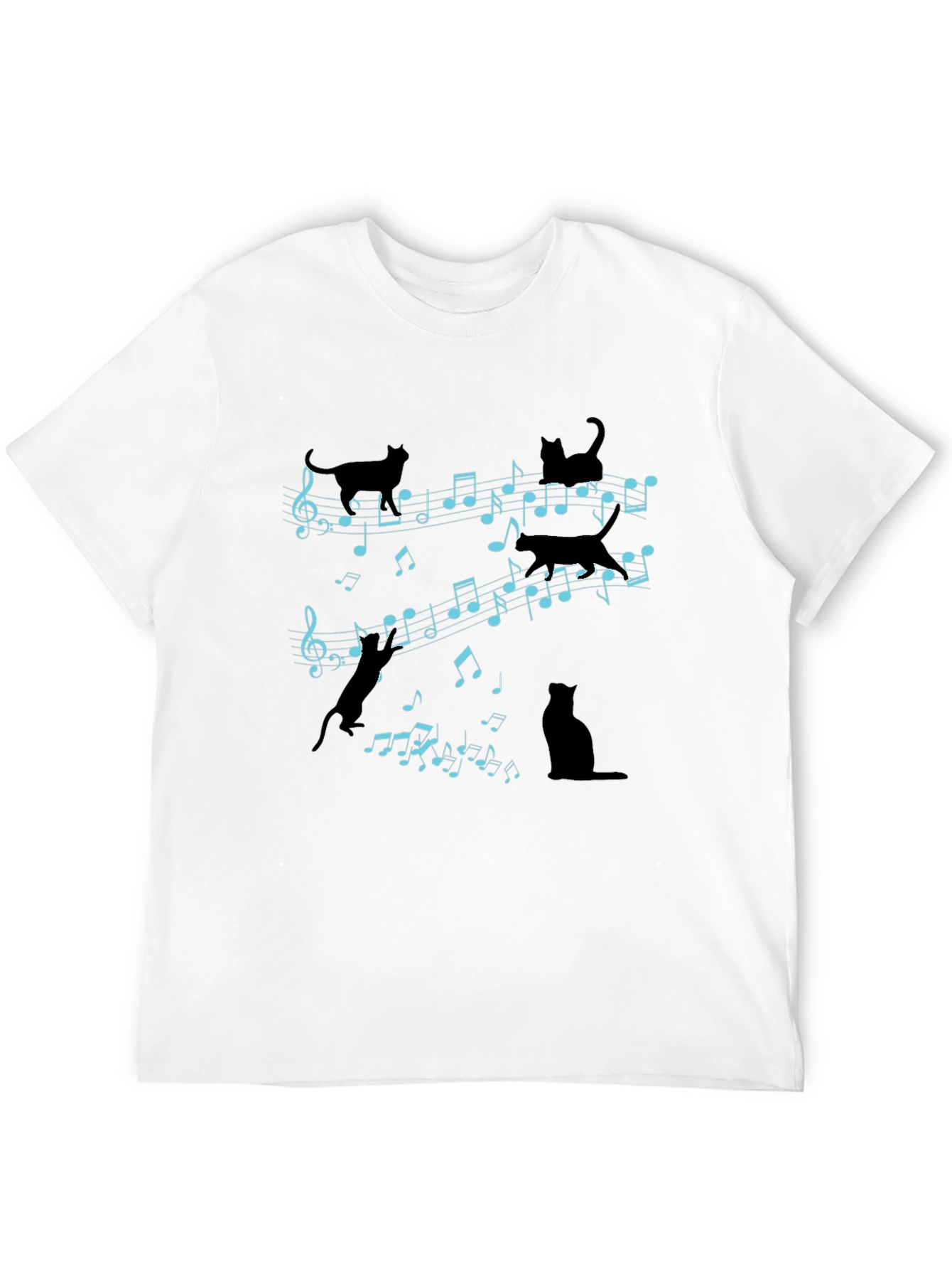 Musical Cats T-Shirt - Novelty Music Lover Tee