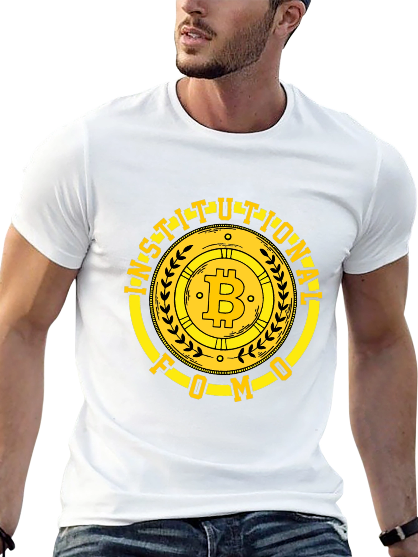 Institutional FOMO Bitcoin T-Shirt - Crypto HODL