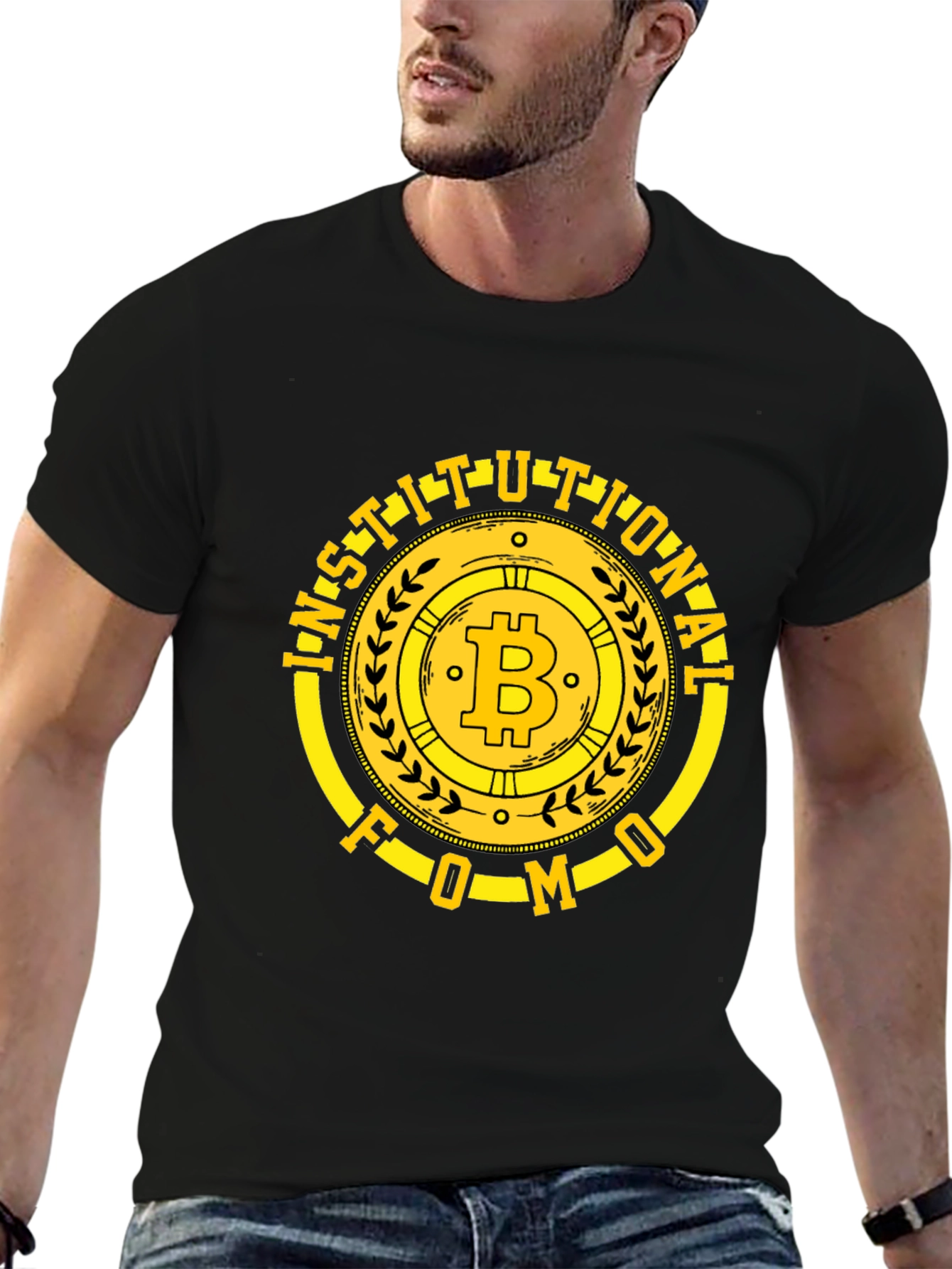 Institutional FOMO Bitcoin T-Shirt - Crypto HODL