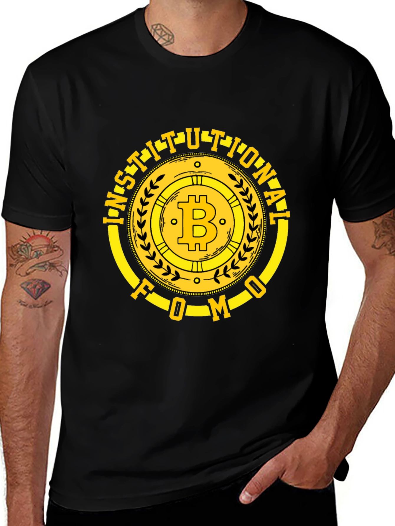 Institutional FOMO Bitcoin T-Shirt - Crypto HODL