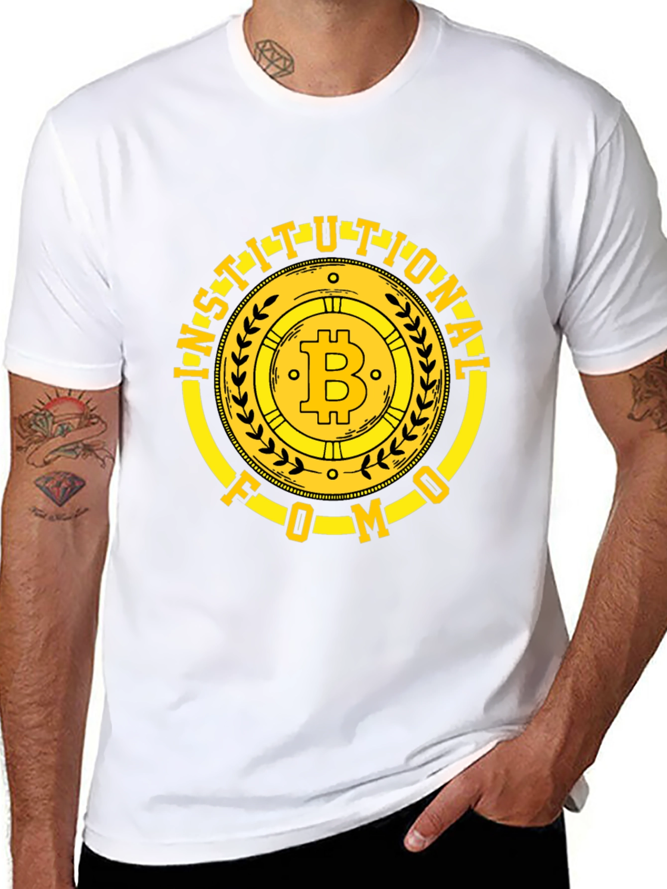 Institutional FOMO Bitcoin T-Shirt - Crypto HODL