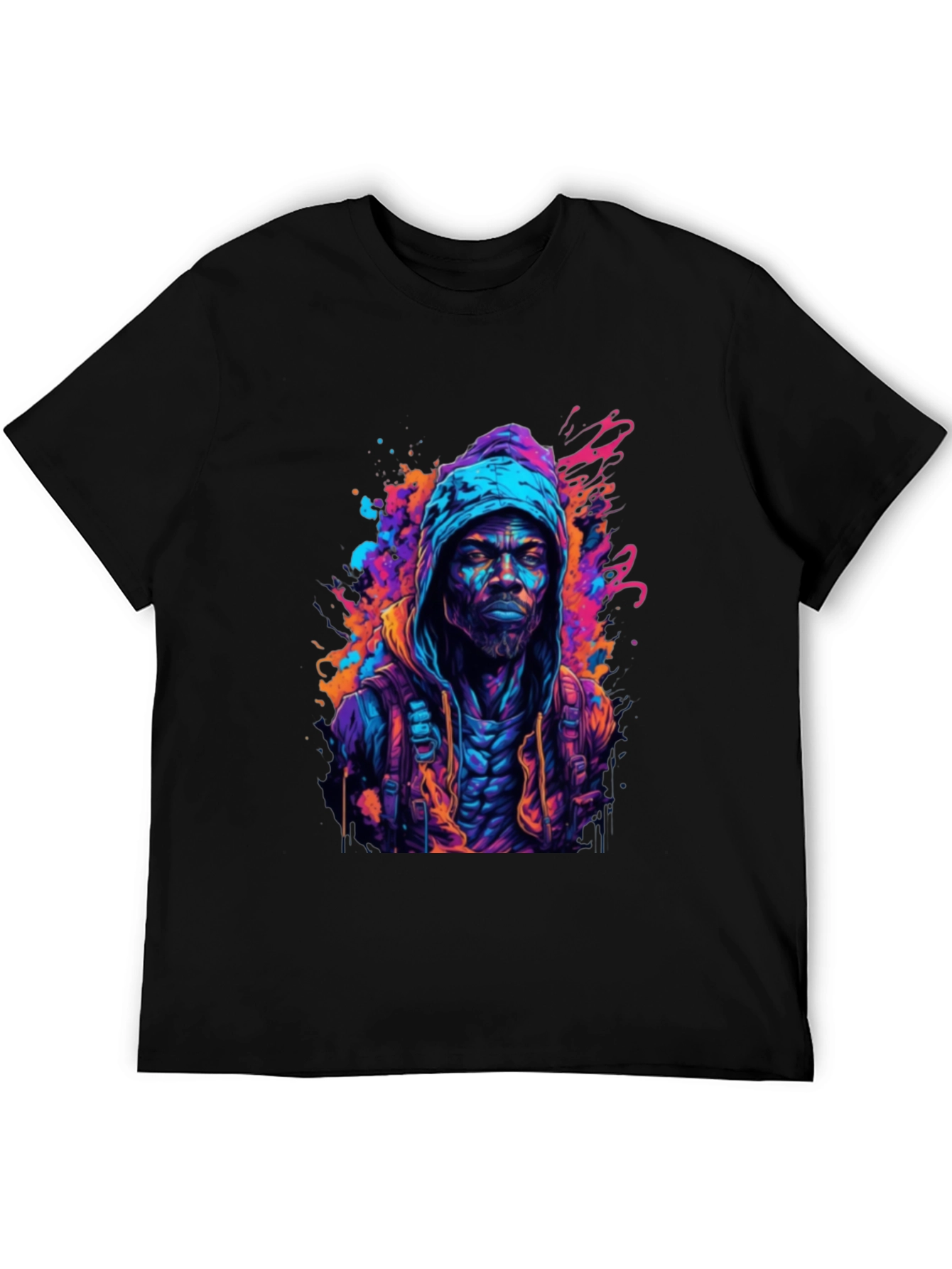 Hooded Urban Art T-Shirt
