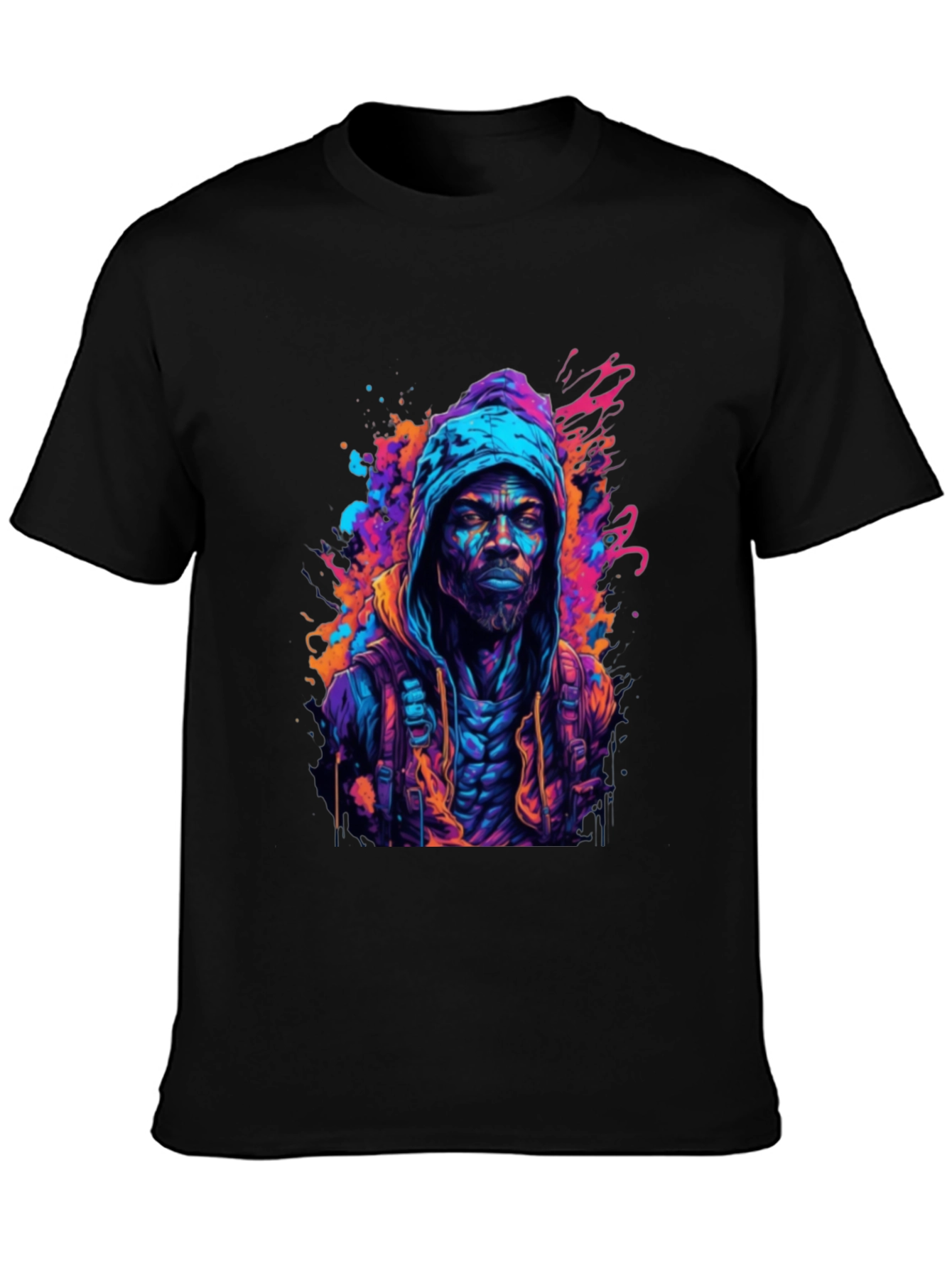 Hooded Urban Art T-Shirt