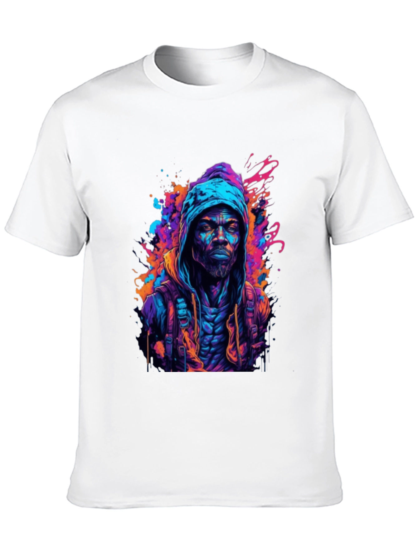 Hooded Urban Art T-Shirt