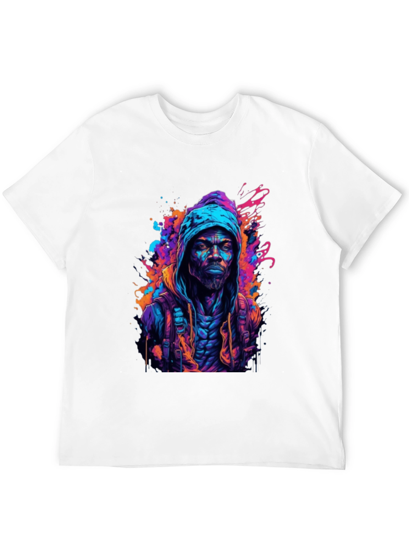 Hooded Urban Art T-Shirt