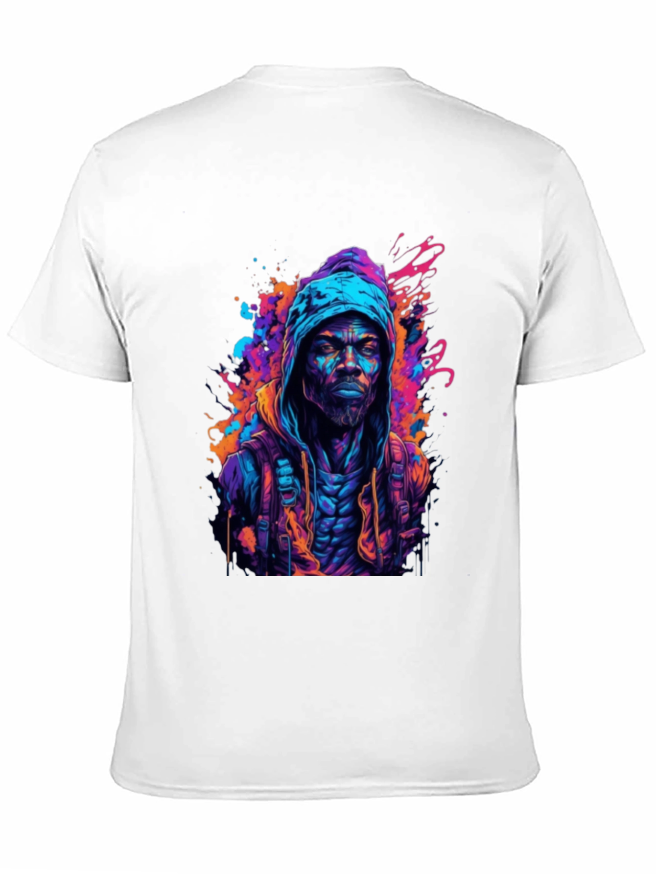Hooded Urban Art T-Shirt