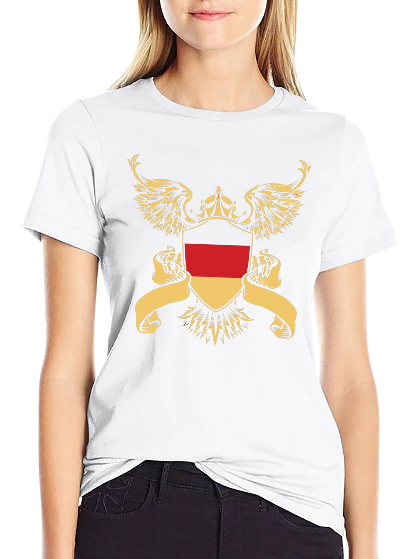 German Flag Shield Graphic T-Shirt