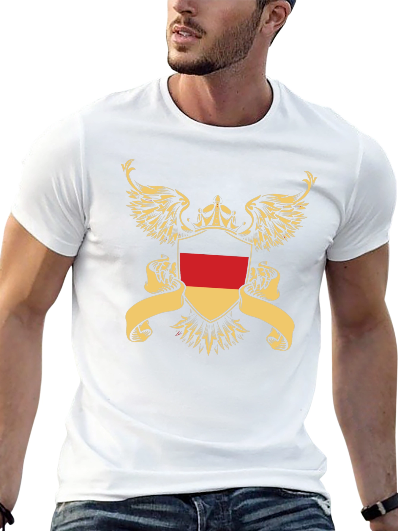 German Flag Shield Graphic T-Shirt