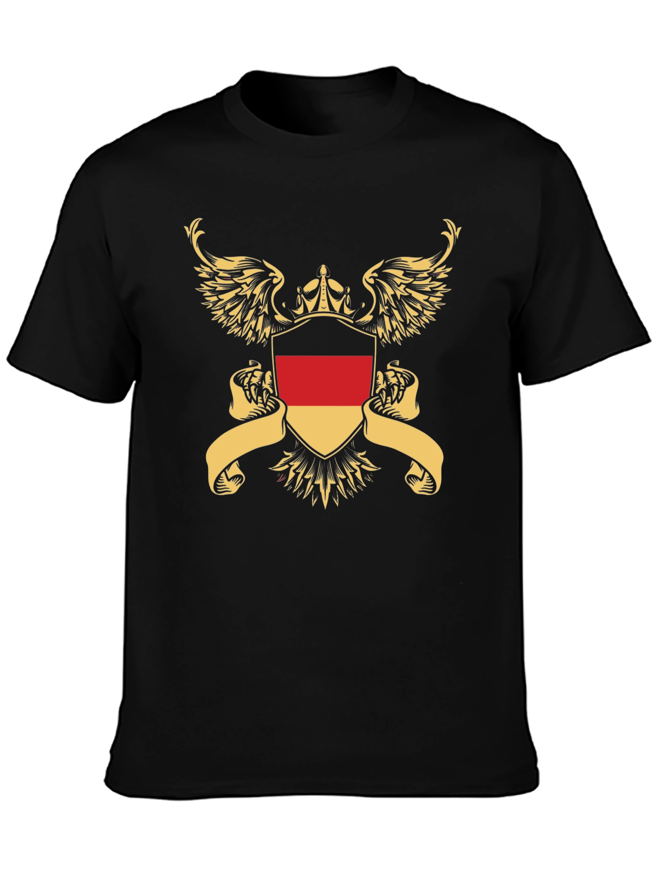German Flag Shield Graphic T-Shirt