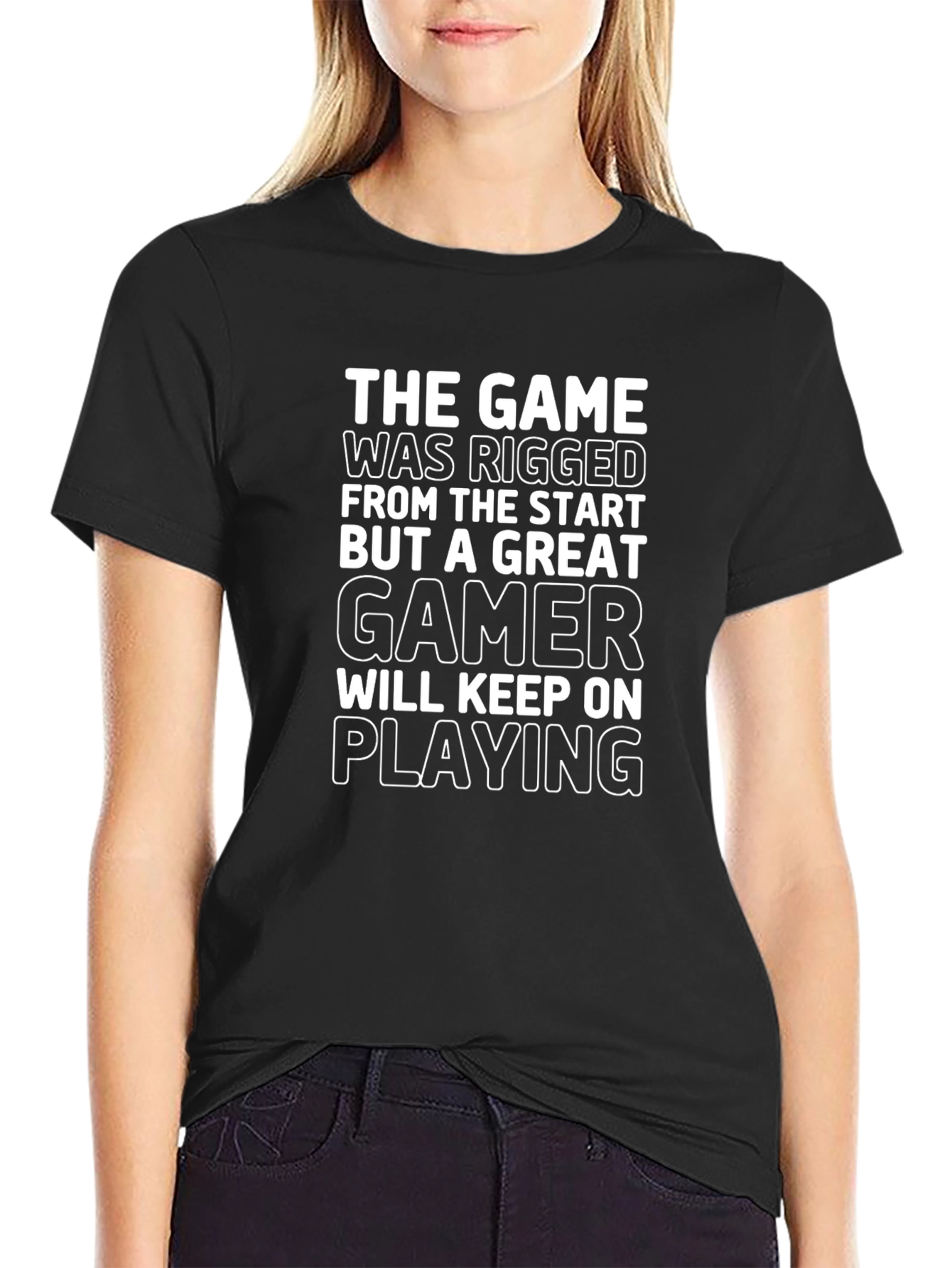The Game Was Rigged Gamer Graphic T-Shirt