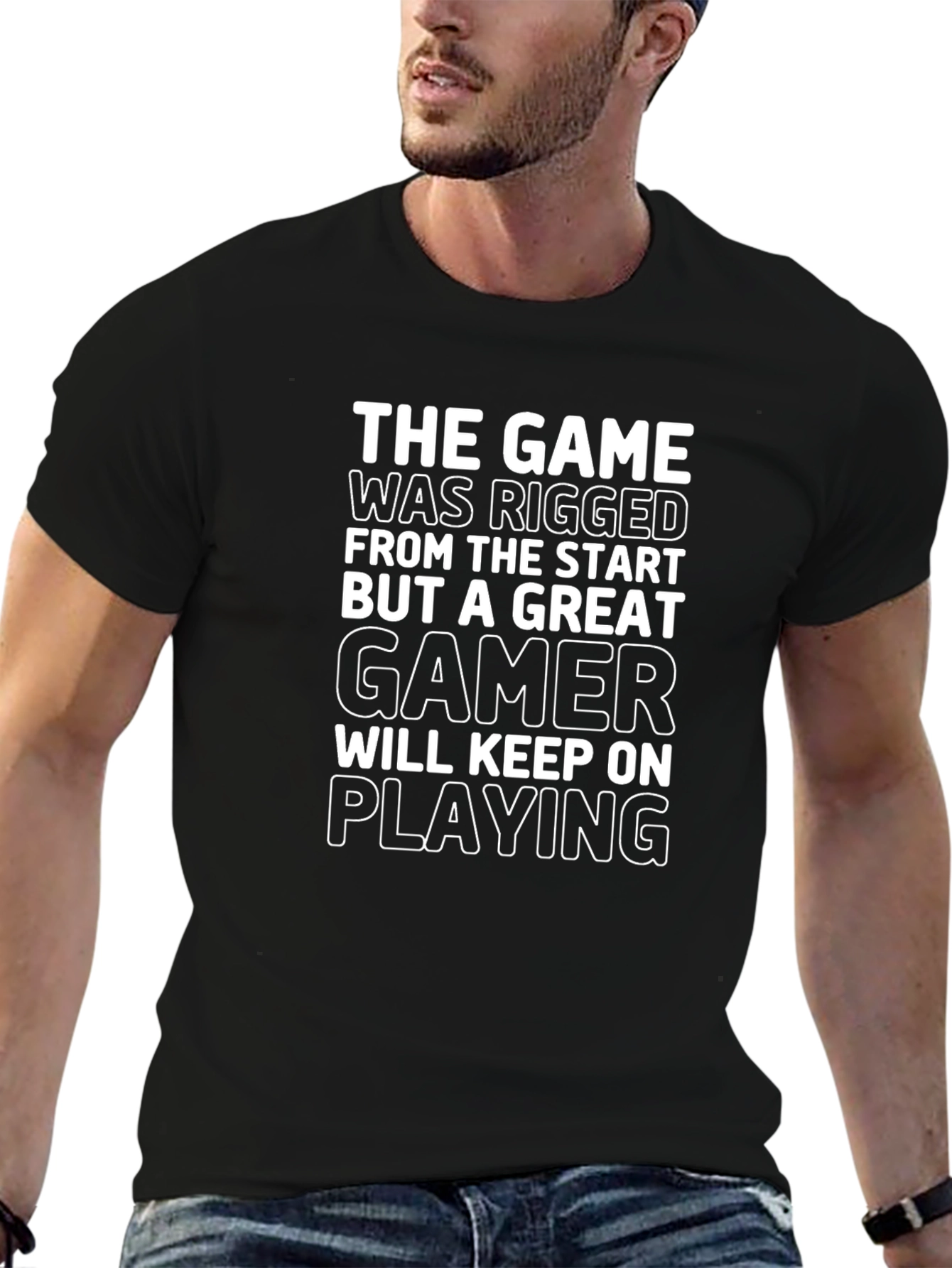 The Game Was Rigged Gamer Graphic T-Shirt